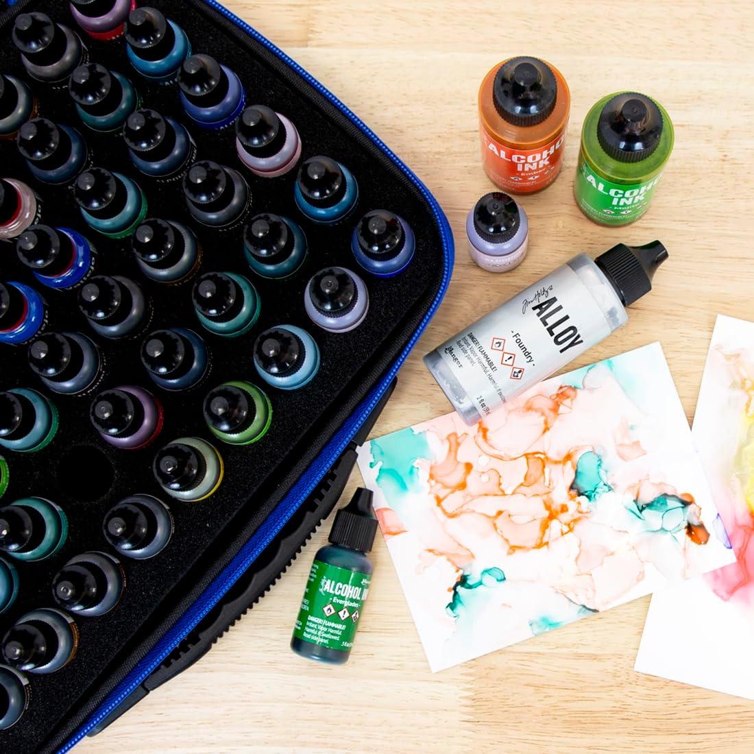 Estuche de Almacenamiento Hartem para 60 Botellas de Tinta y Pintura