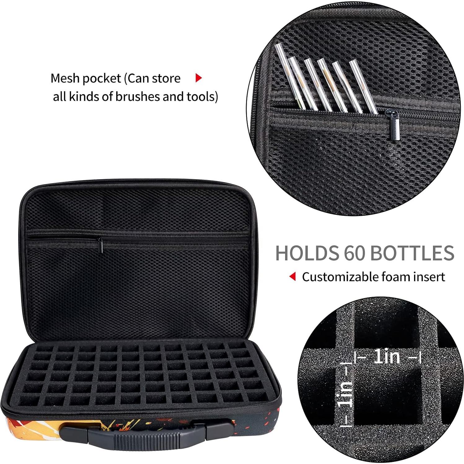 Estuche de Almacenamiento ZORETCO para 60 Pinturas y 6 Pinceles