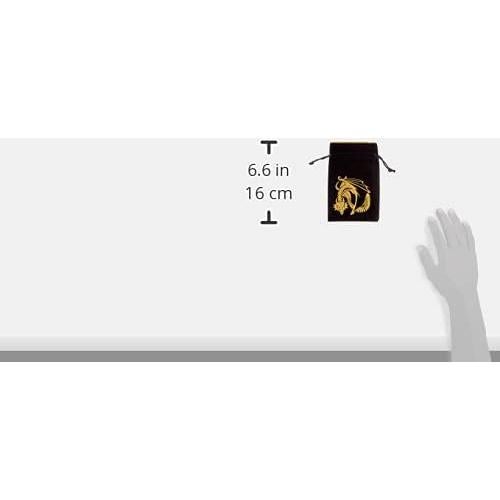 Bolsa de Dados de Terciopelo Negro y Dorado Q-Workshop