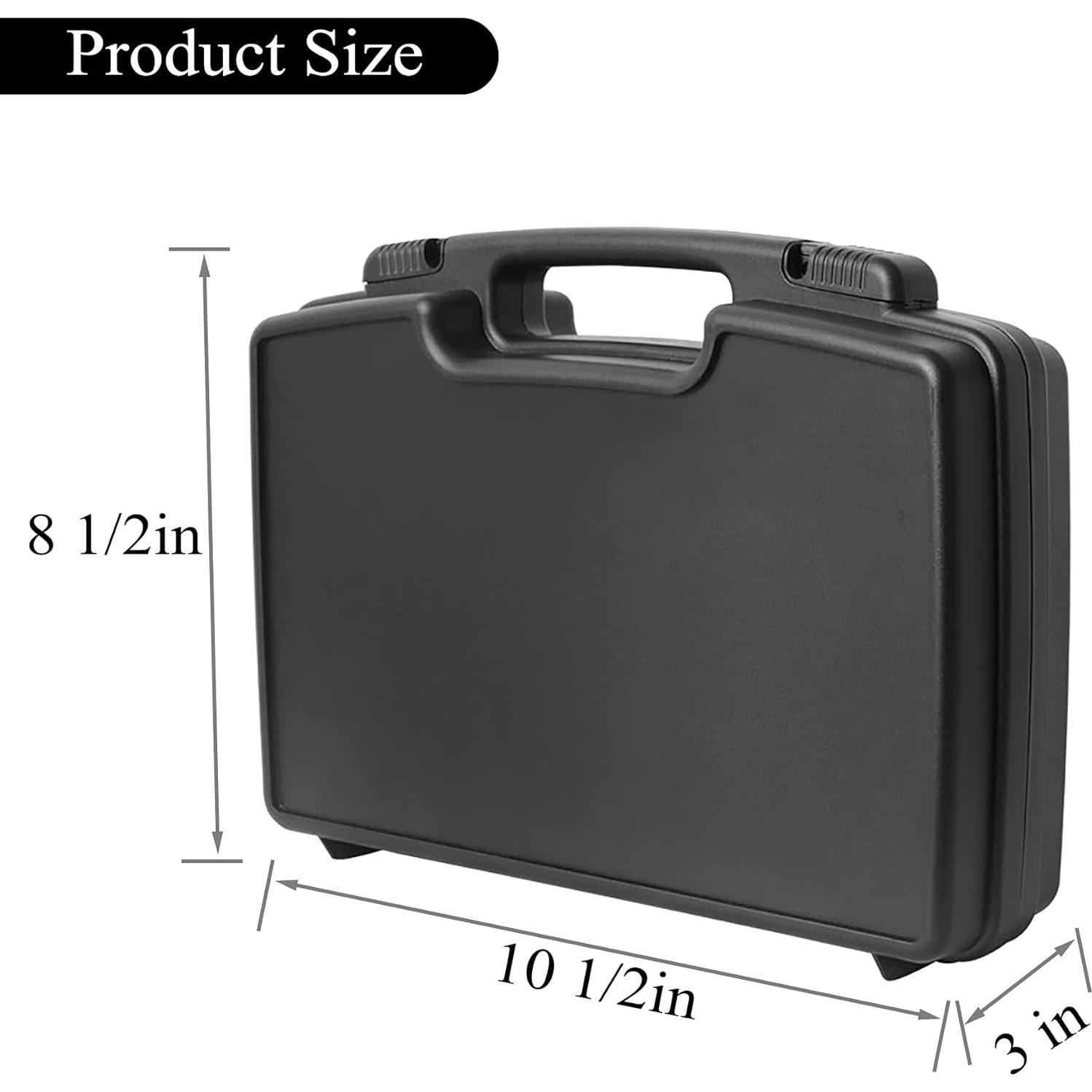 Funda Dura AOOCY con Espuma Personalizable 26.67x21.59cm Negra