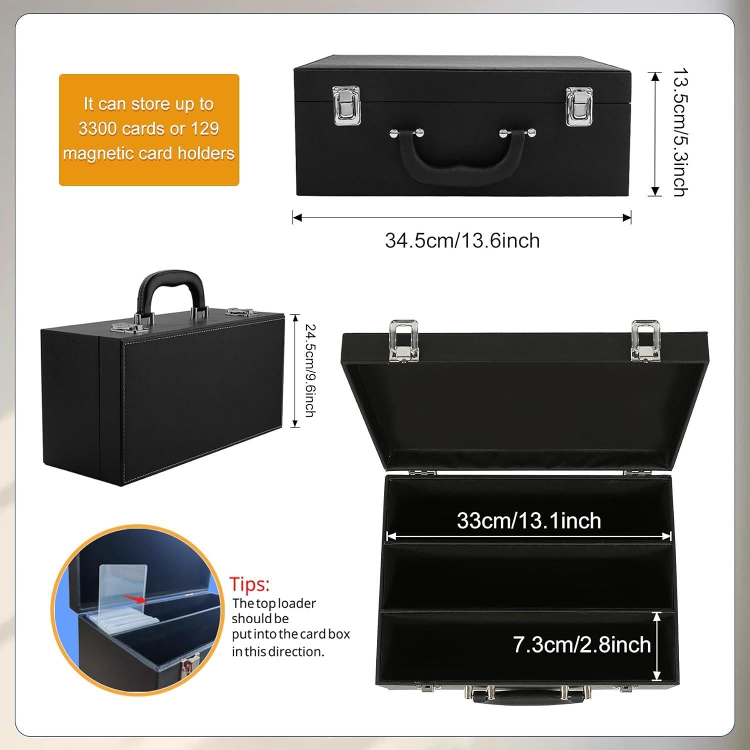 Caja de Almacenamiento de Cartas DUAXETONGXIA 3300+ Negro