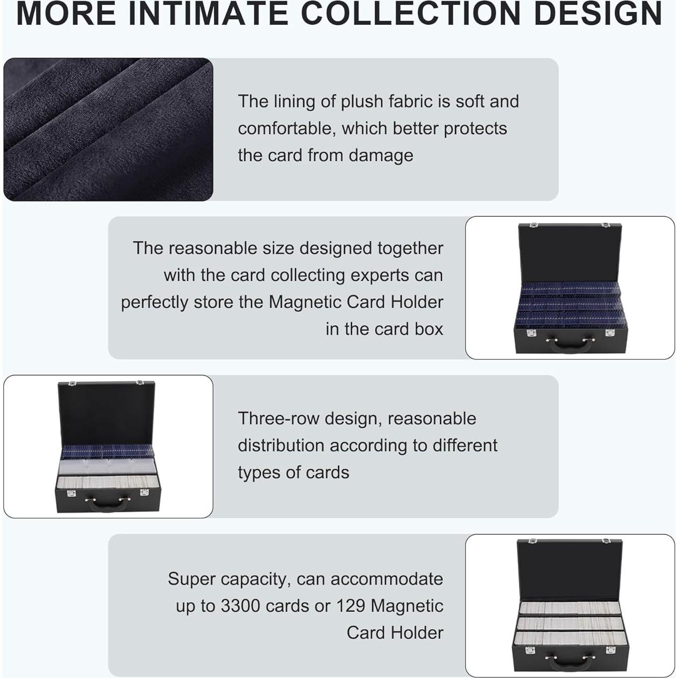 Caja de Almacenamiento de Cartas DUAXETONGXIA 3300+ Negro