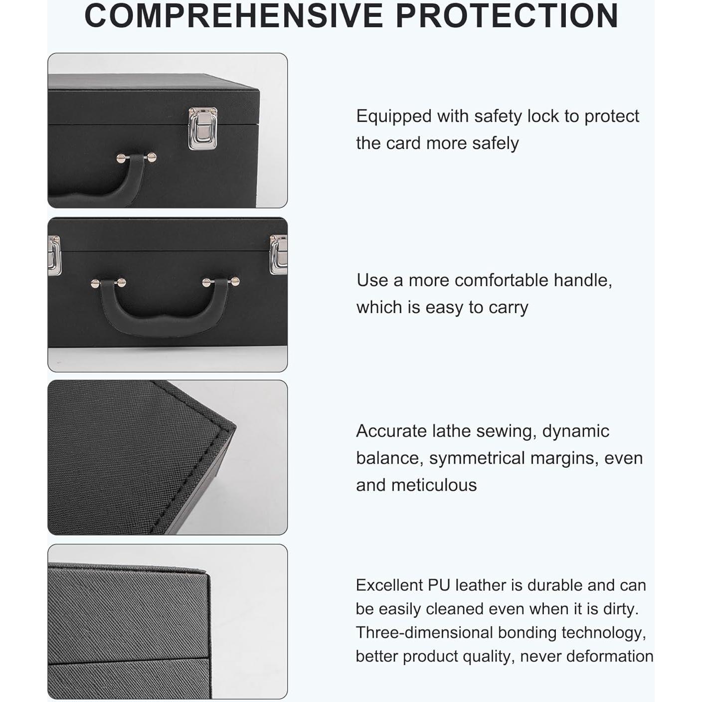 Caja de Almacenamiento de Cartas DUAXETONGXIA 3300+ Negro