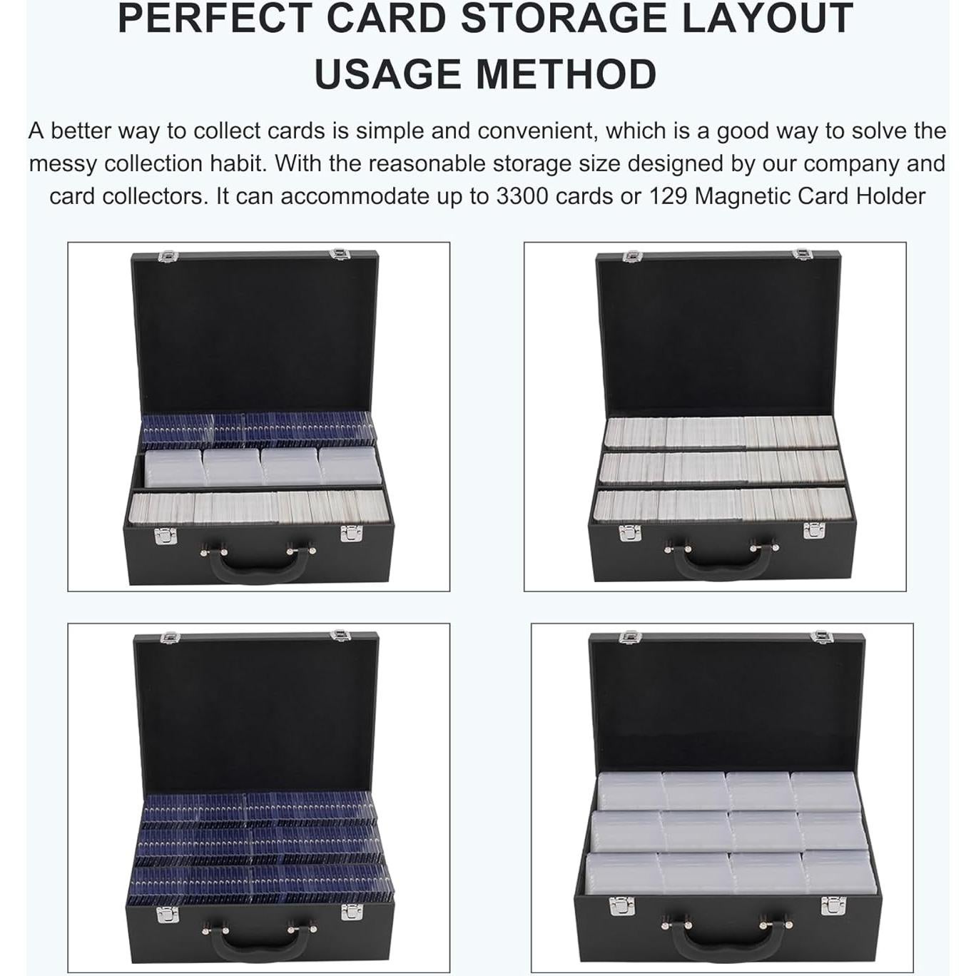 Caja de Almacenamiento de Cartas DUAXETONGXIA 3300+ Negro