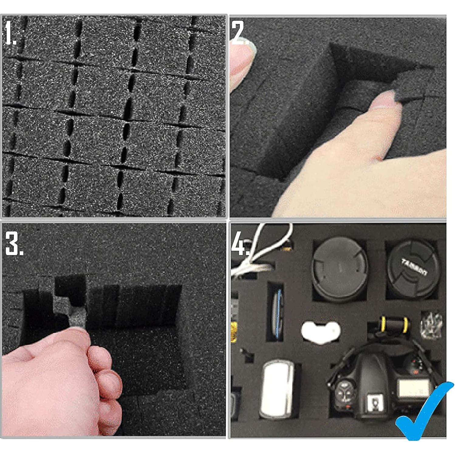 Estuche Duro Impermeable AOOCY IP67 Personalizable 28x23x10cm