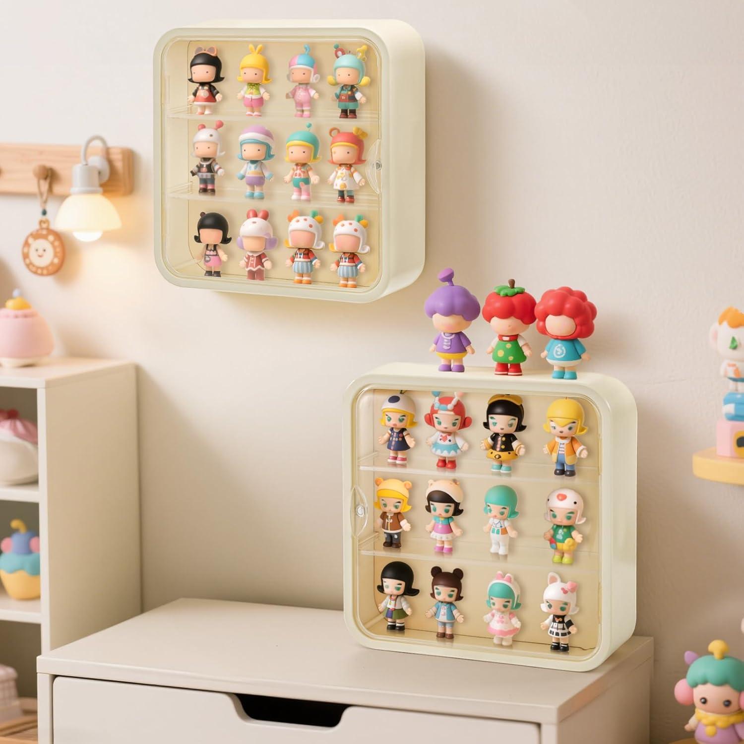 Caja de Exhibición AVLA para Figuras 3 Niveles 30x30 cm