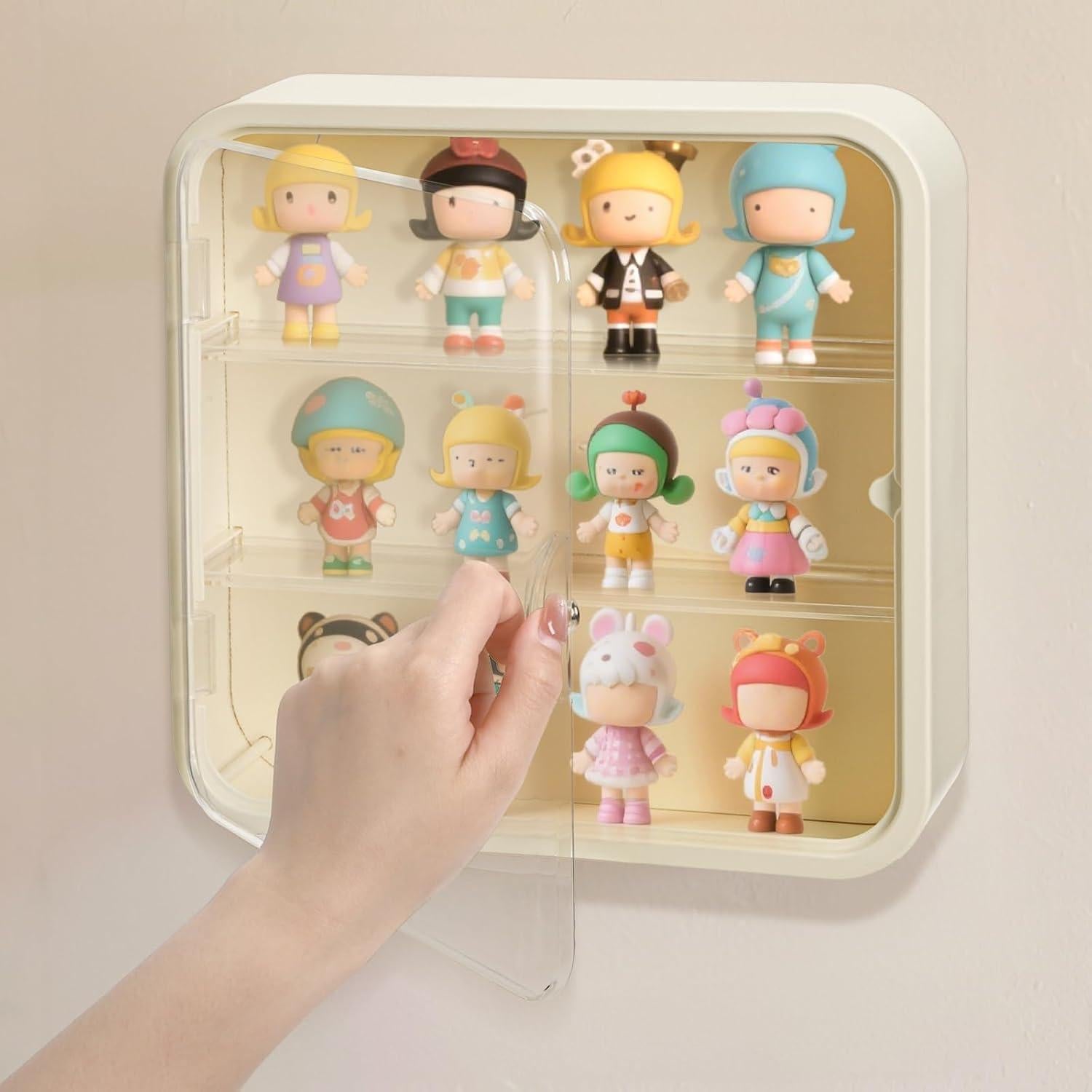 Caja de Exhibición AVLA para Figuras 3 Niveles 30x30 cm