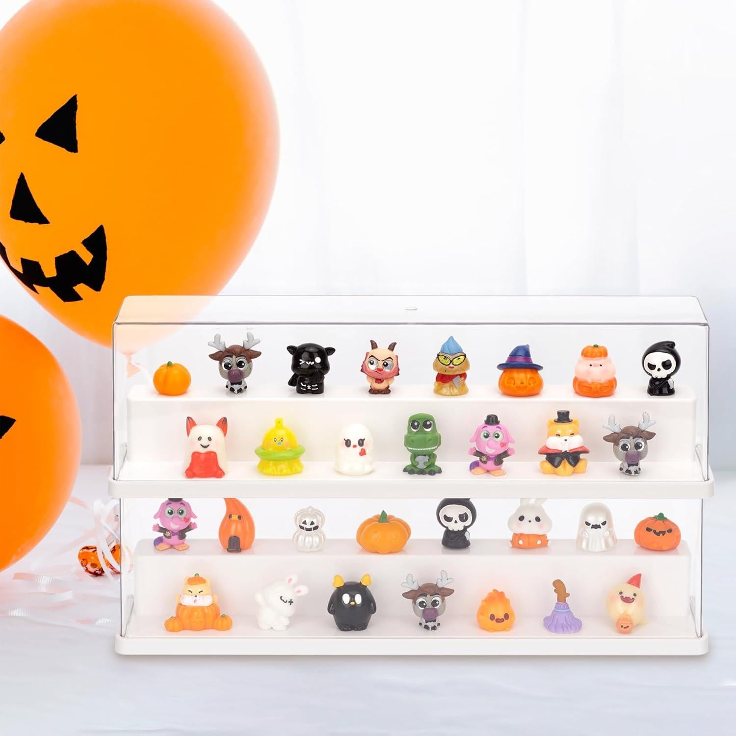 Estuche de exhibición acrílico JOYMOMO 2 piezas 36.5x21x8 cm