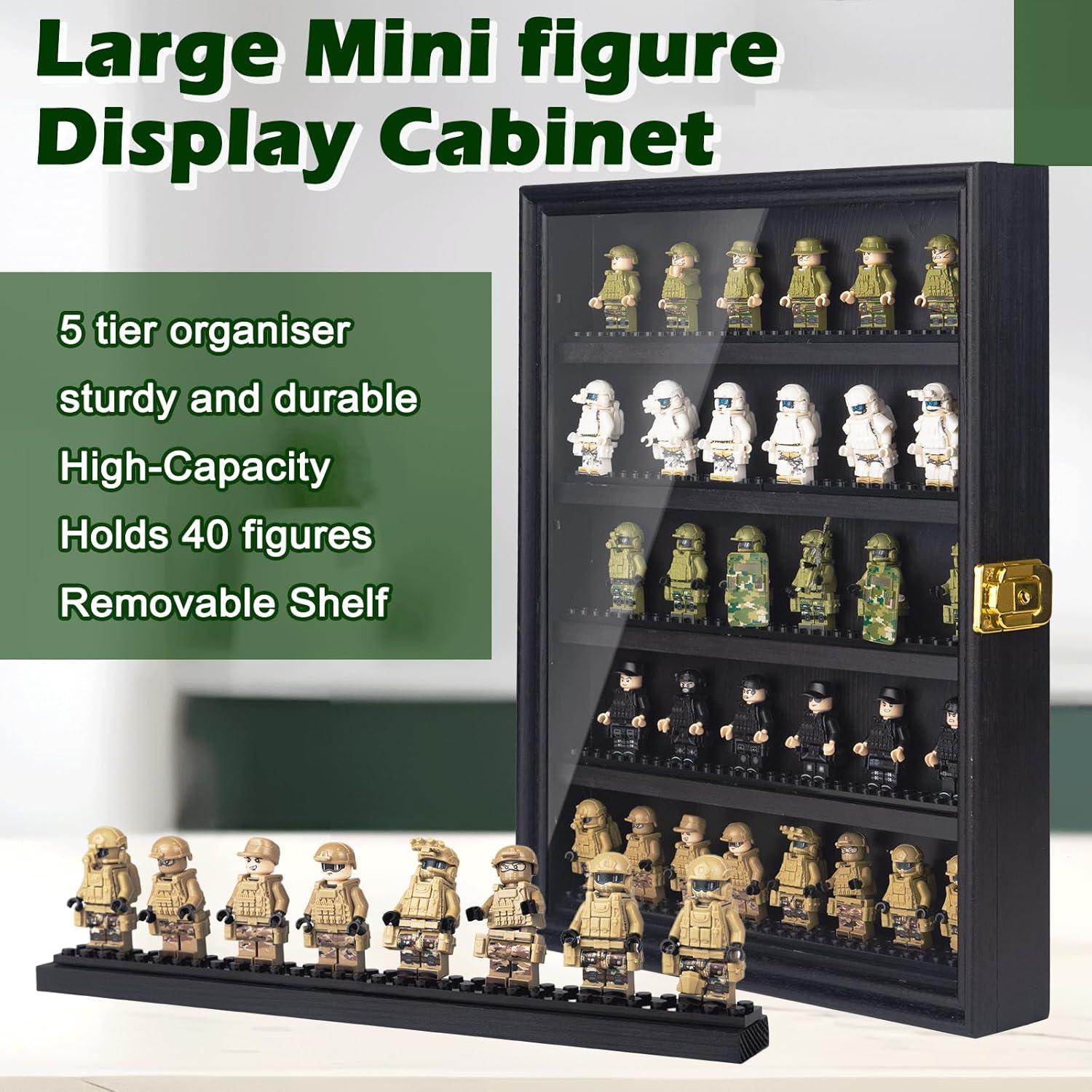 Caja de Exhibición de Minifiguras WodGod 35x27 cm con Cerradura