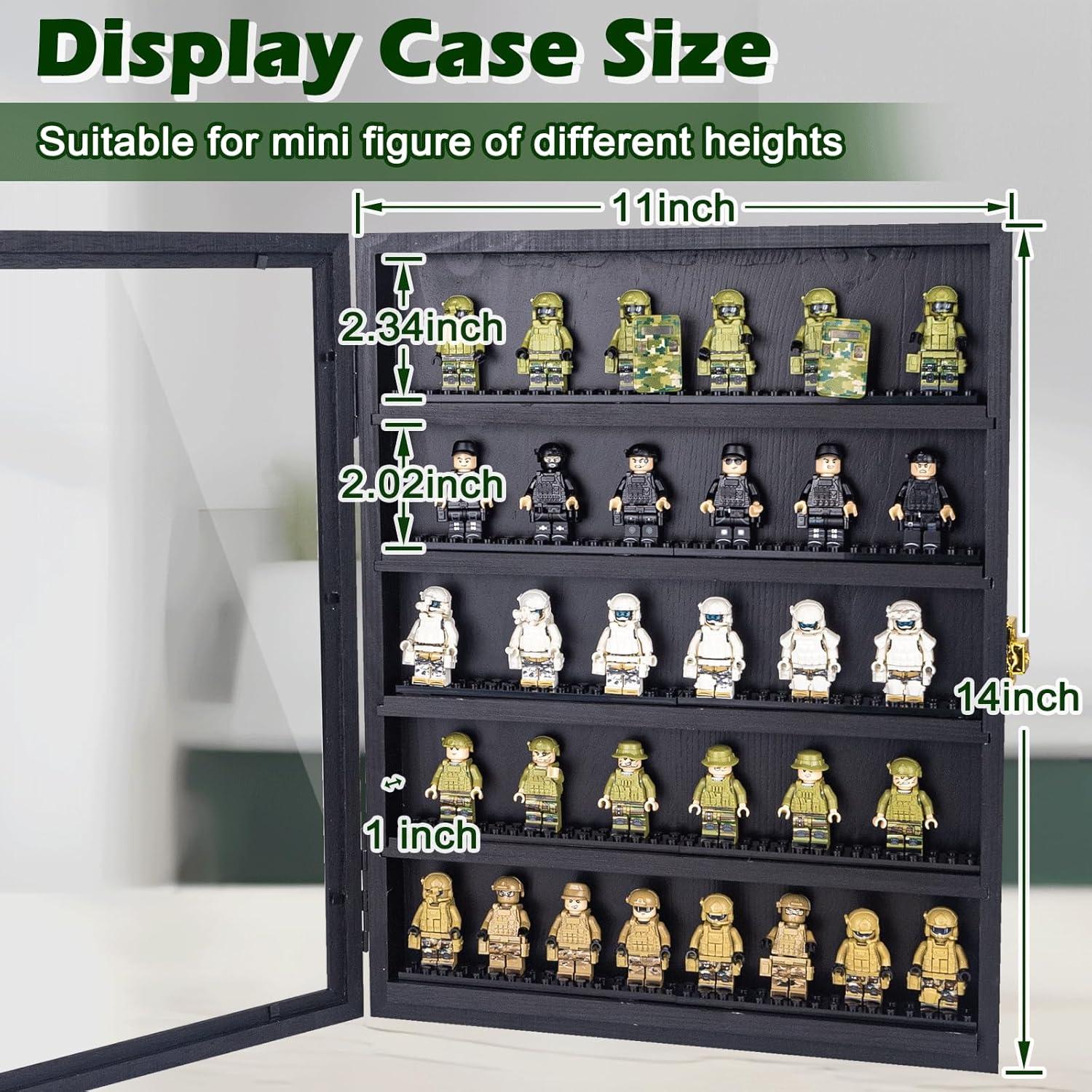 Caja de Exhibición de Minifiguras WodGod 35x27 cm con Cerradura