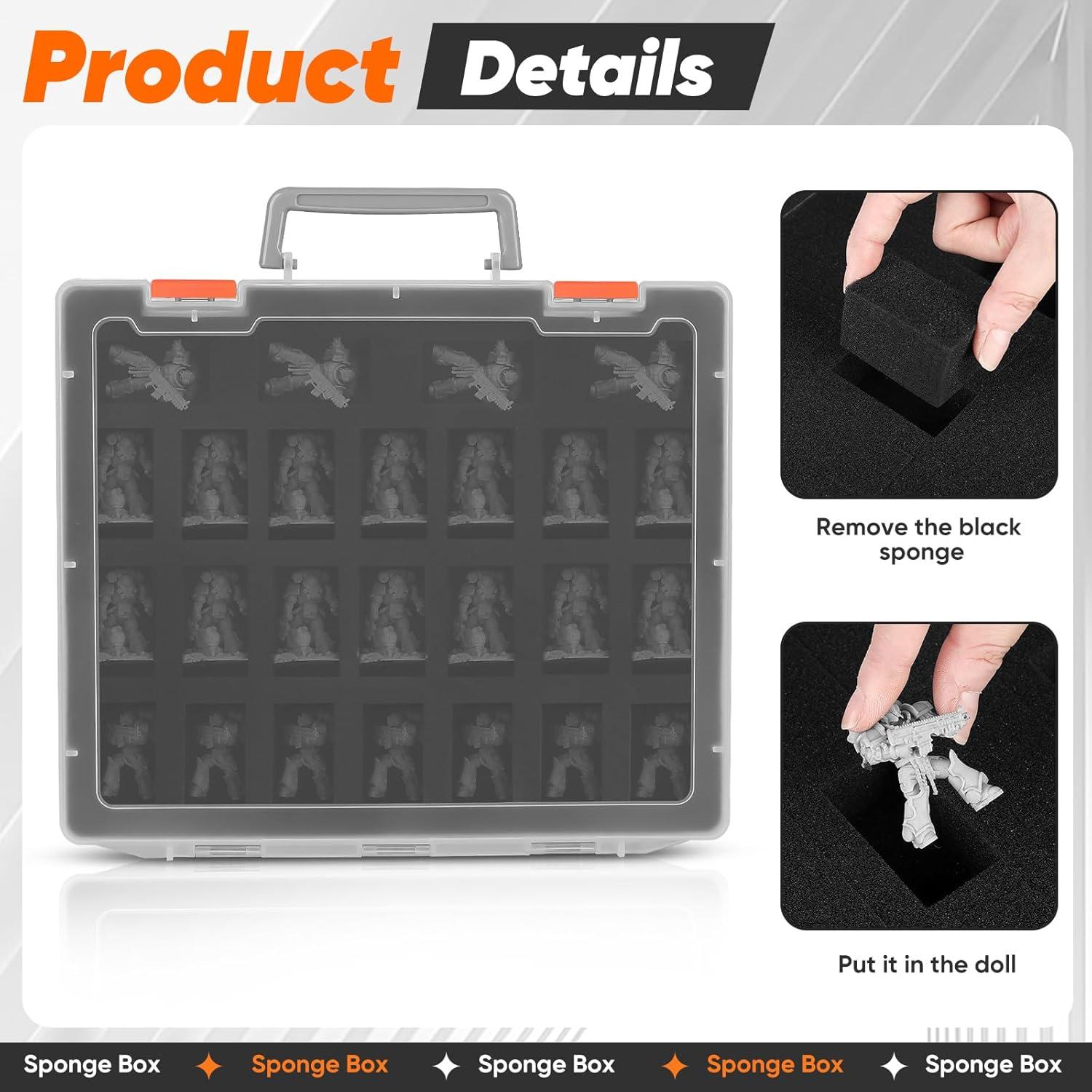 Caja de Transporte para Miniaturas D&D MADCAT 50 Ranuras