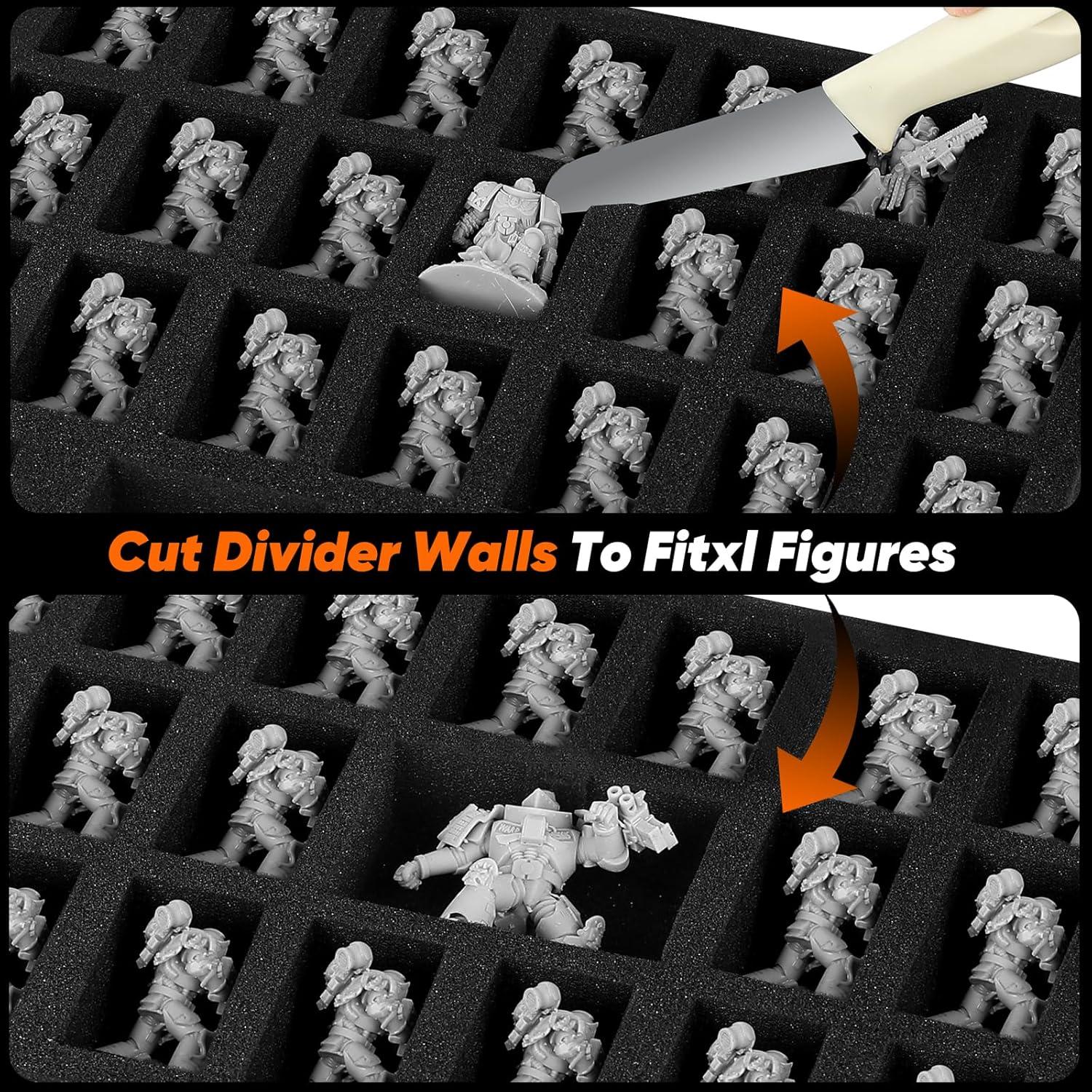 Caja de Transporte para Miniaturas D&D MADCAT 50 Ranuras