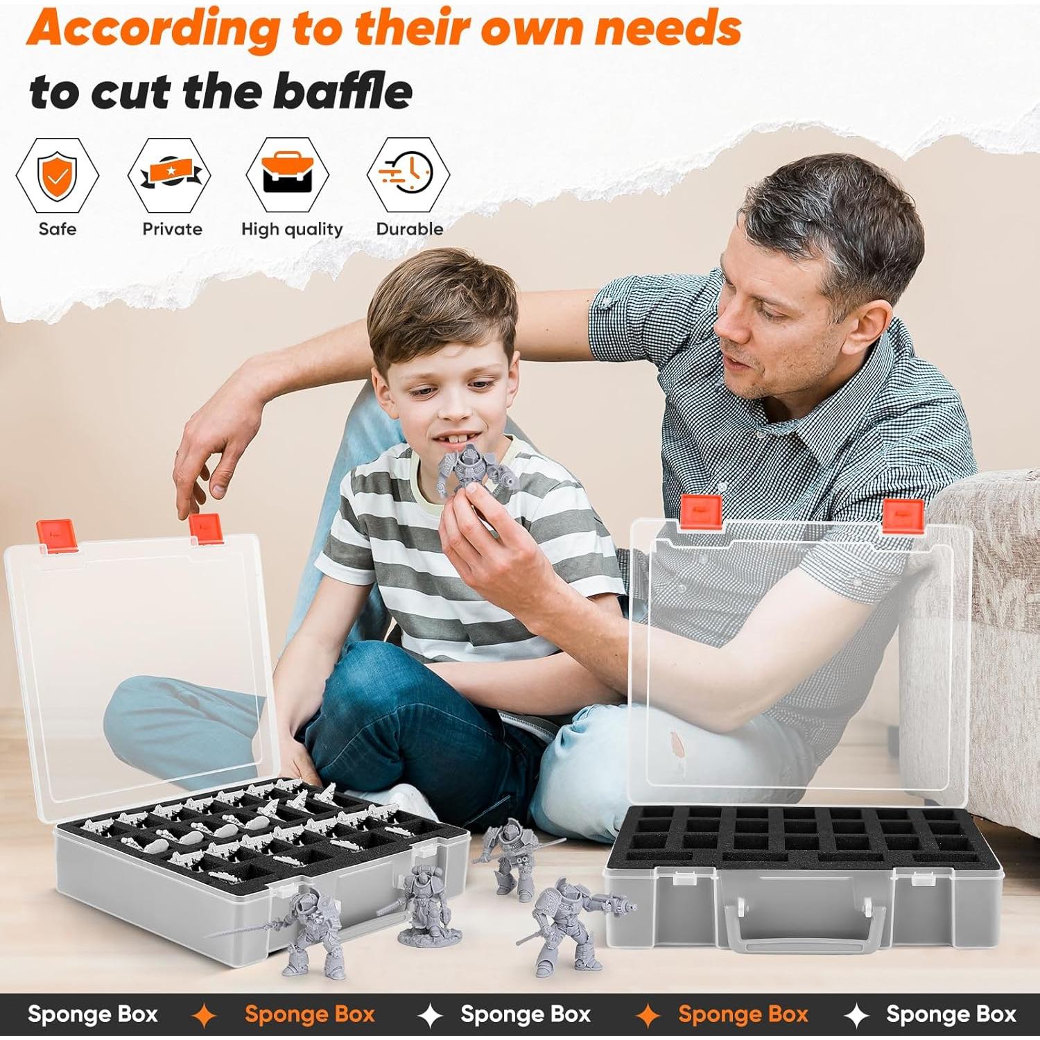 Caja de Transporte para Miniaturas D&D MADCAT 50 Ranuras