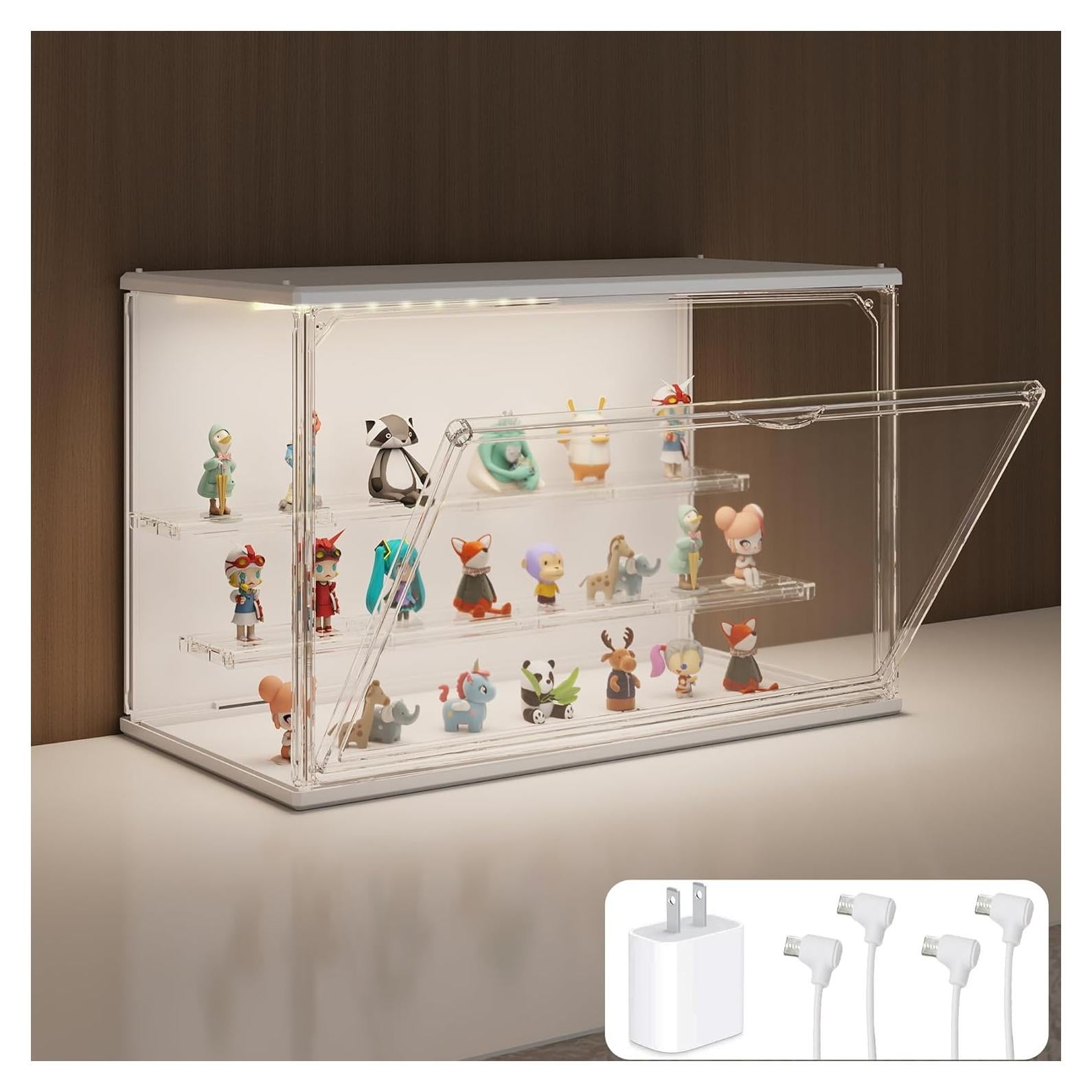 Estuche de exhibición LED Verssure DC001 Acrílico Blanco 22.1 cm