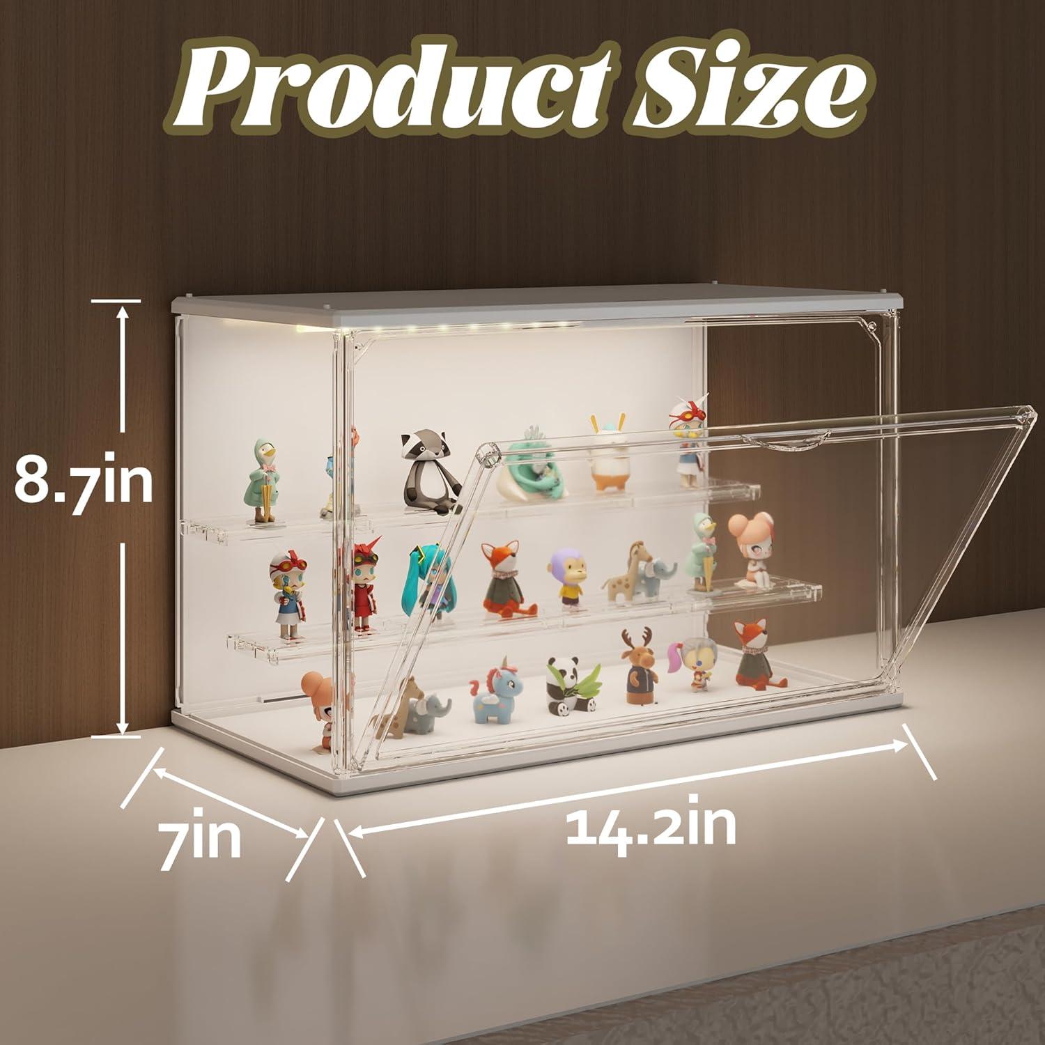 Estuche de exhibición LED Verssure DC001 Acrílico Blanco 22.1 cm