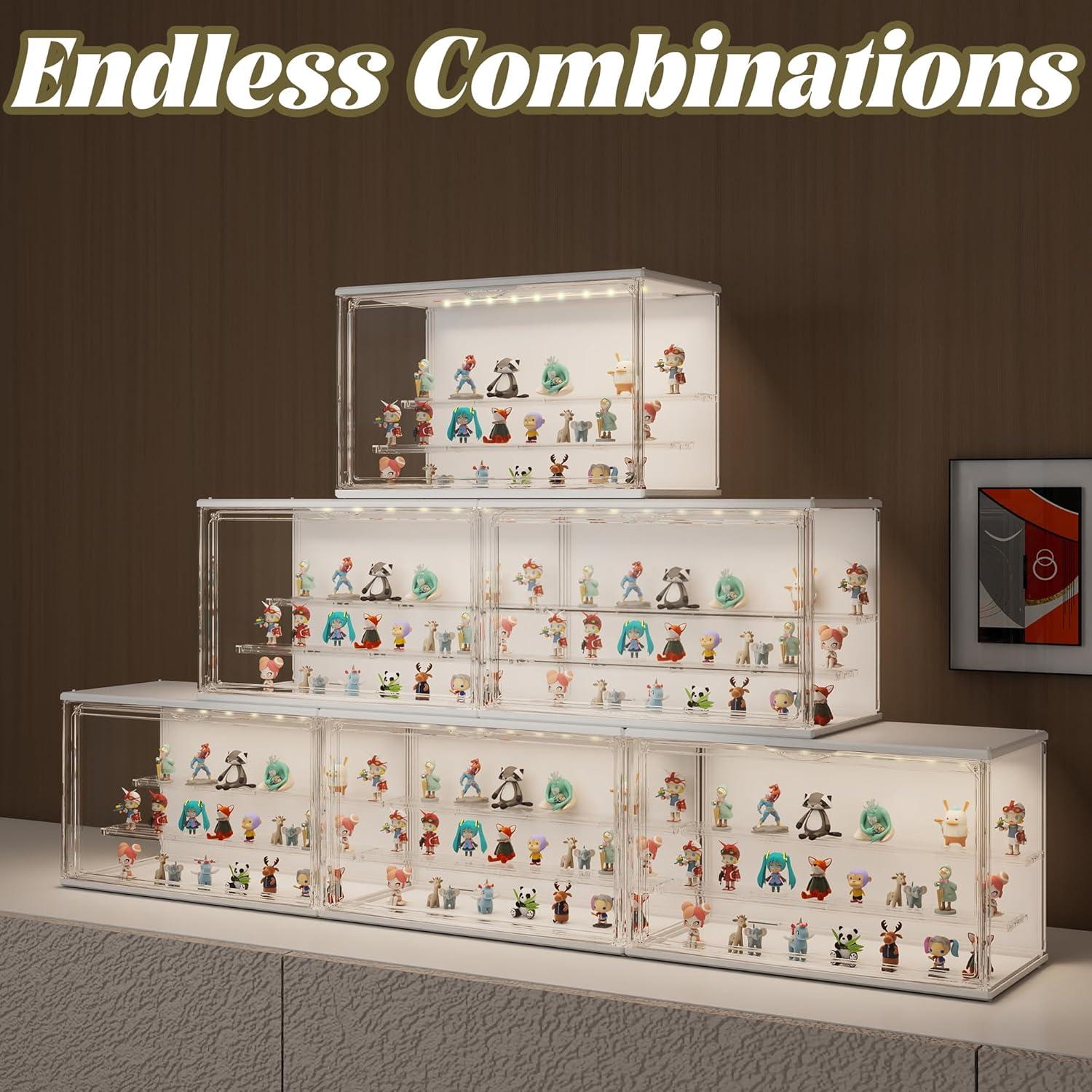 Estuche de exhibición LED Verssure DC001 Acrílico Blanco 22.1 cm