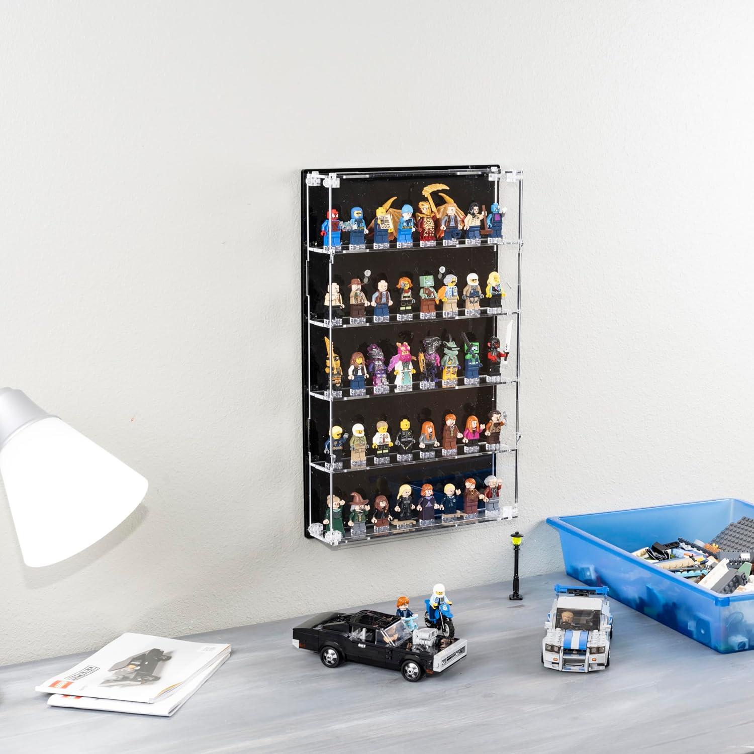 Estuche de exhibición de minifiguras Homelodge - Acrílico negro