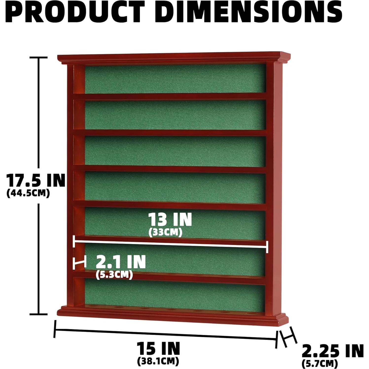 DisplayGifts Estante para Pelotas de Golf 49 Compartimentos Caoba