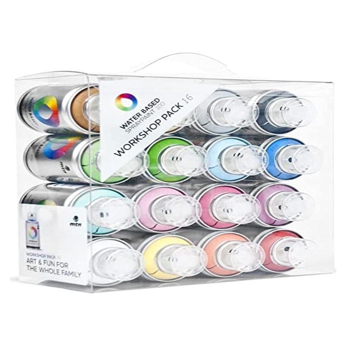 Taller de Pintura a Base de Agua Montana Colors 16 Paquetes 100 mL