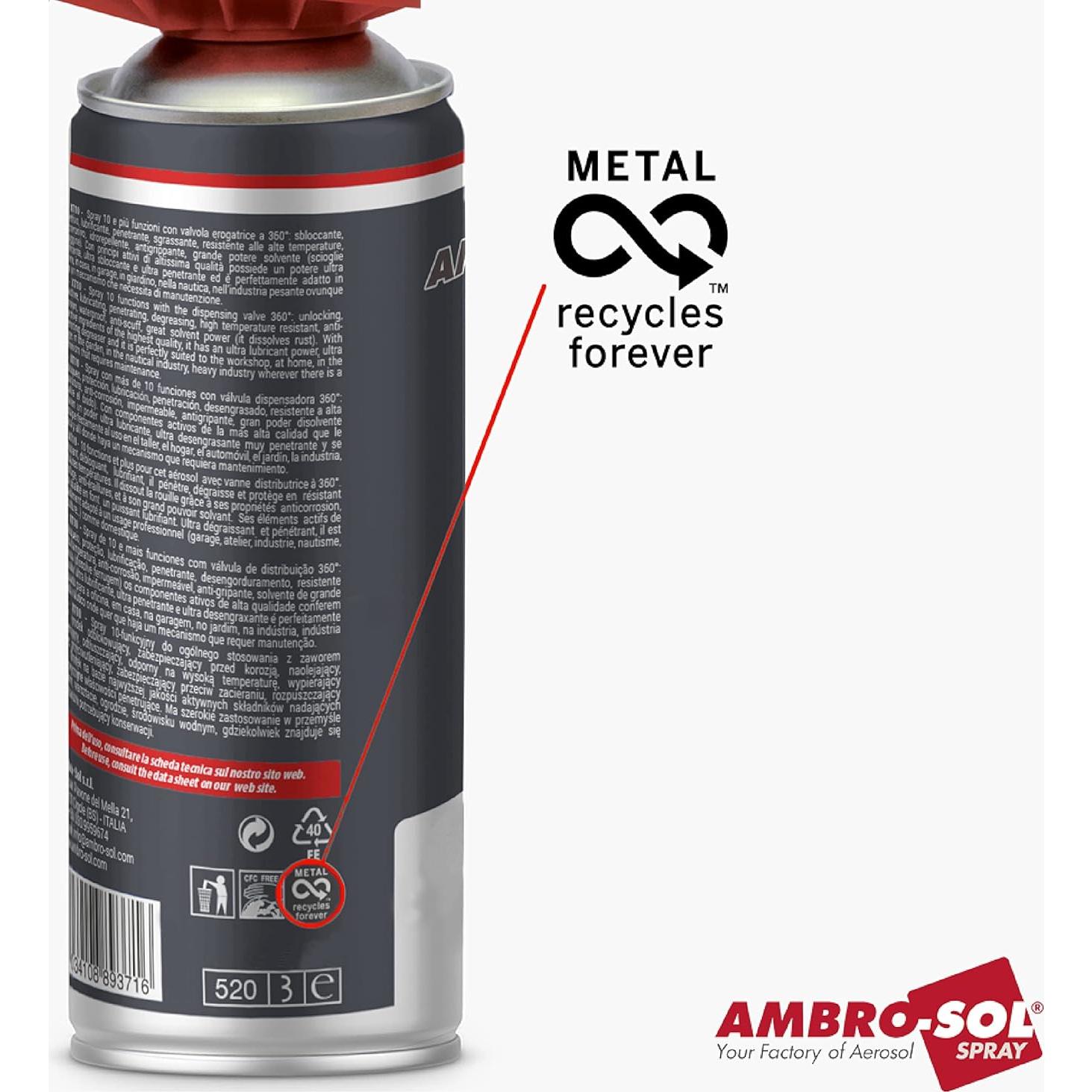 Pintura en aerosol acrílica Ambro-Sol V4006018 400ml Verde Amarillo