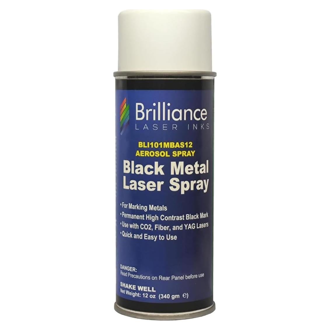 Spray Marcador Láser Brilliance 354 ml Negro BLI101
