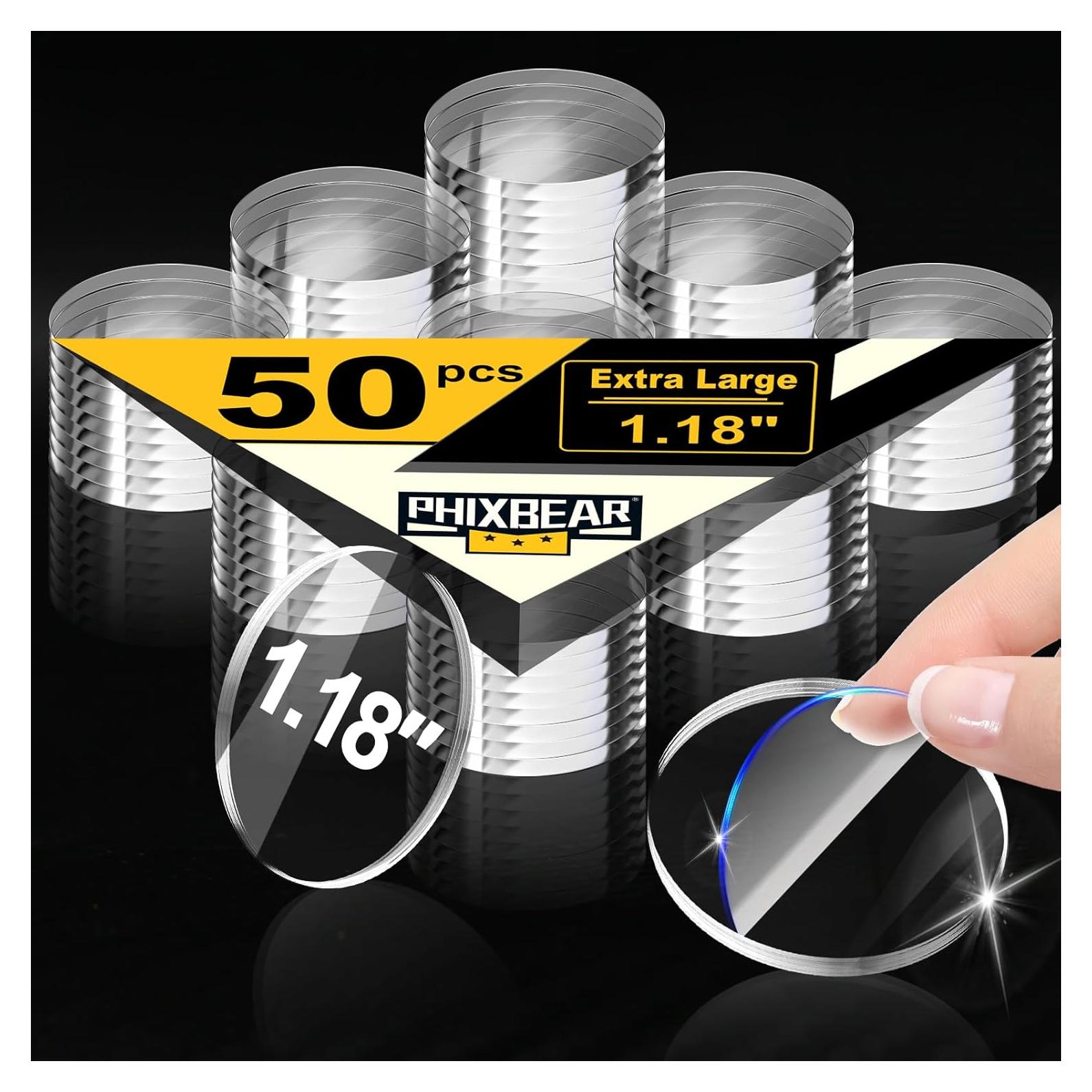 Pasta de Montaje Transparente PHIXBEAR 50 Pcs 3 cm