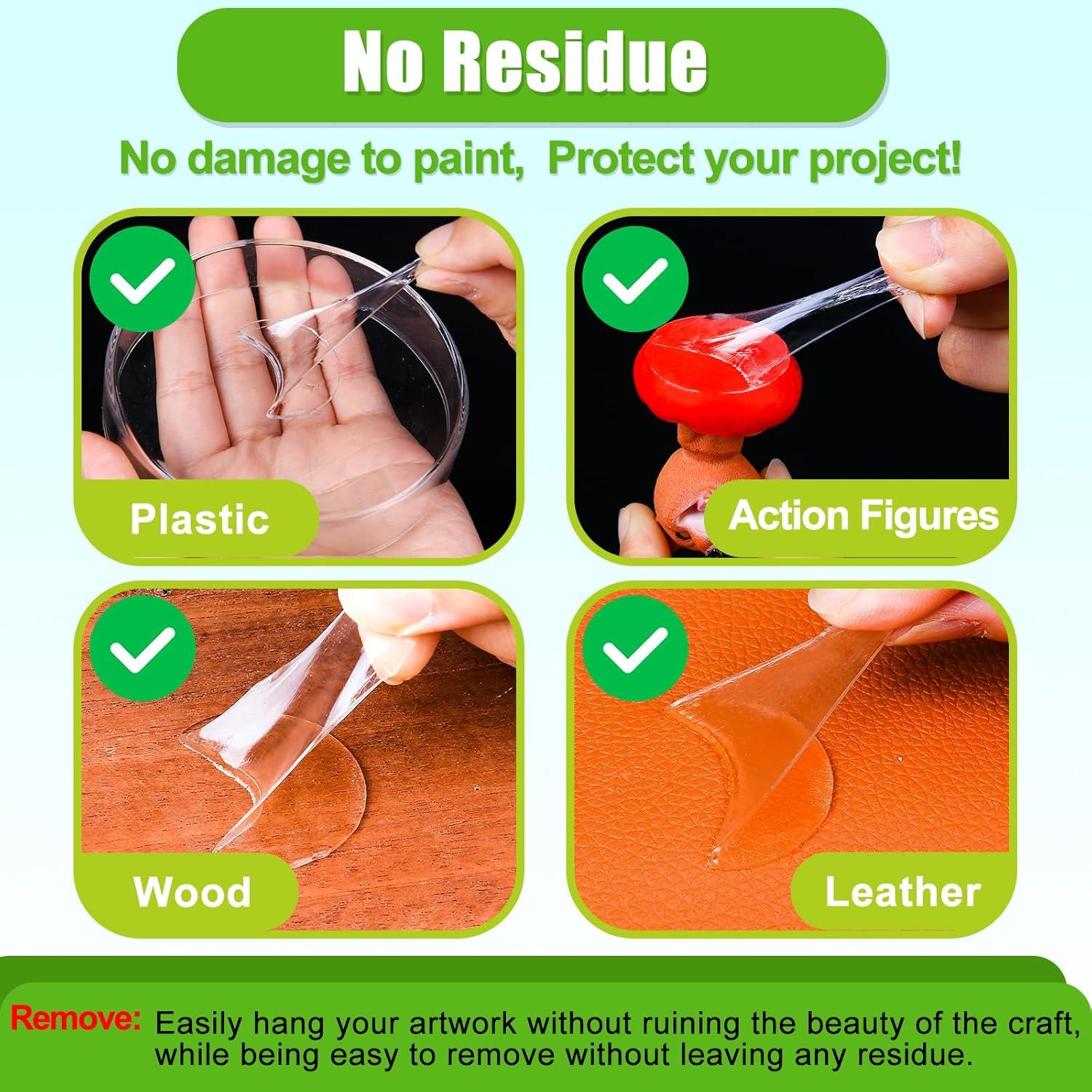 Pasta de Montaje Transparente PHIXBEAR 50 Pcs 3 cm