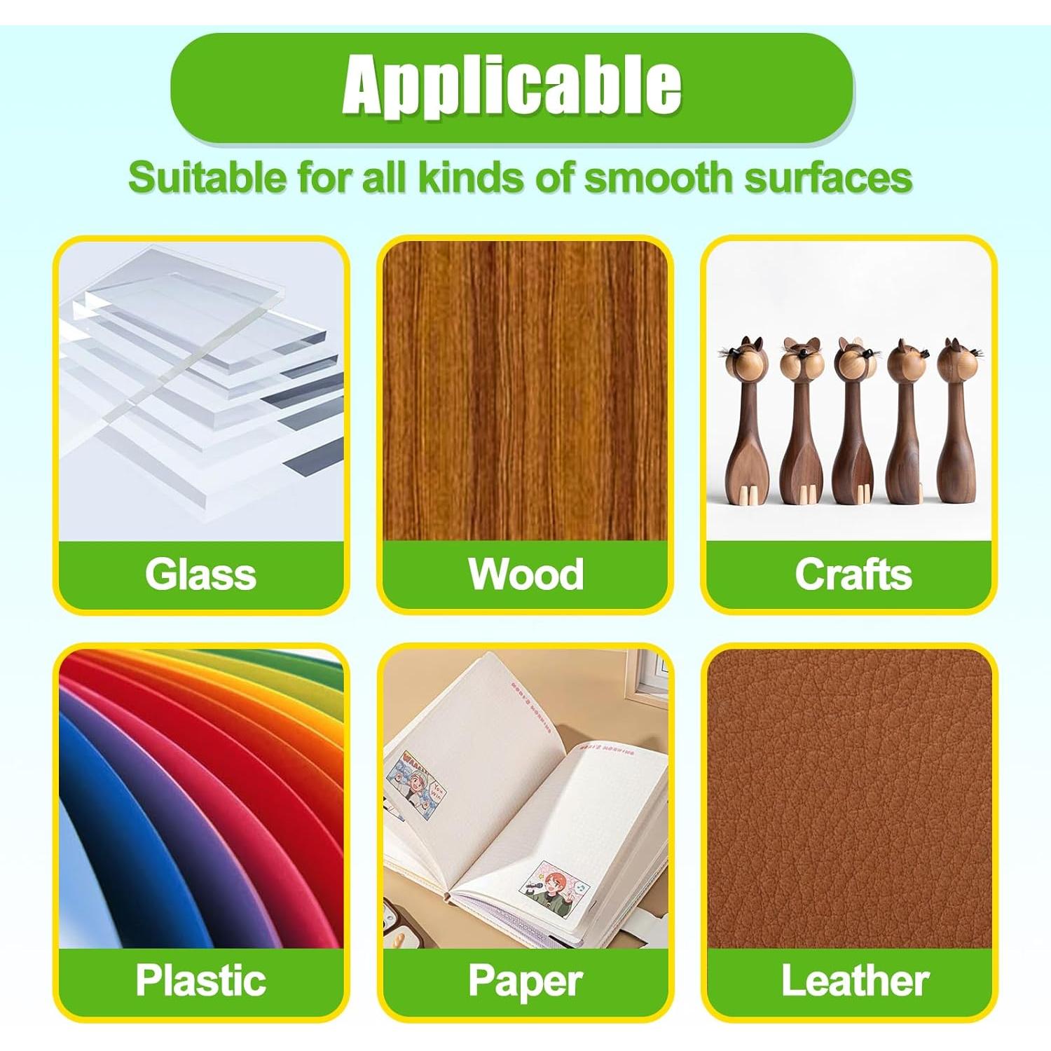 Pasta de Montaje Transparente PHIXBEAR 50 Pcs 3 cm