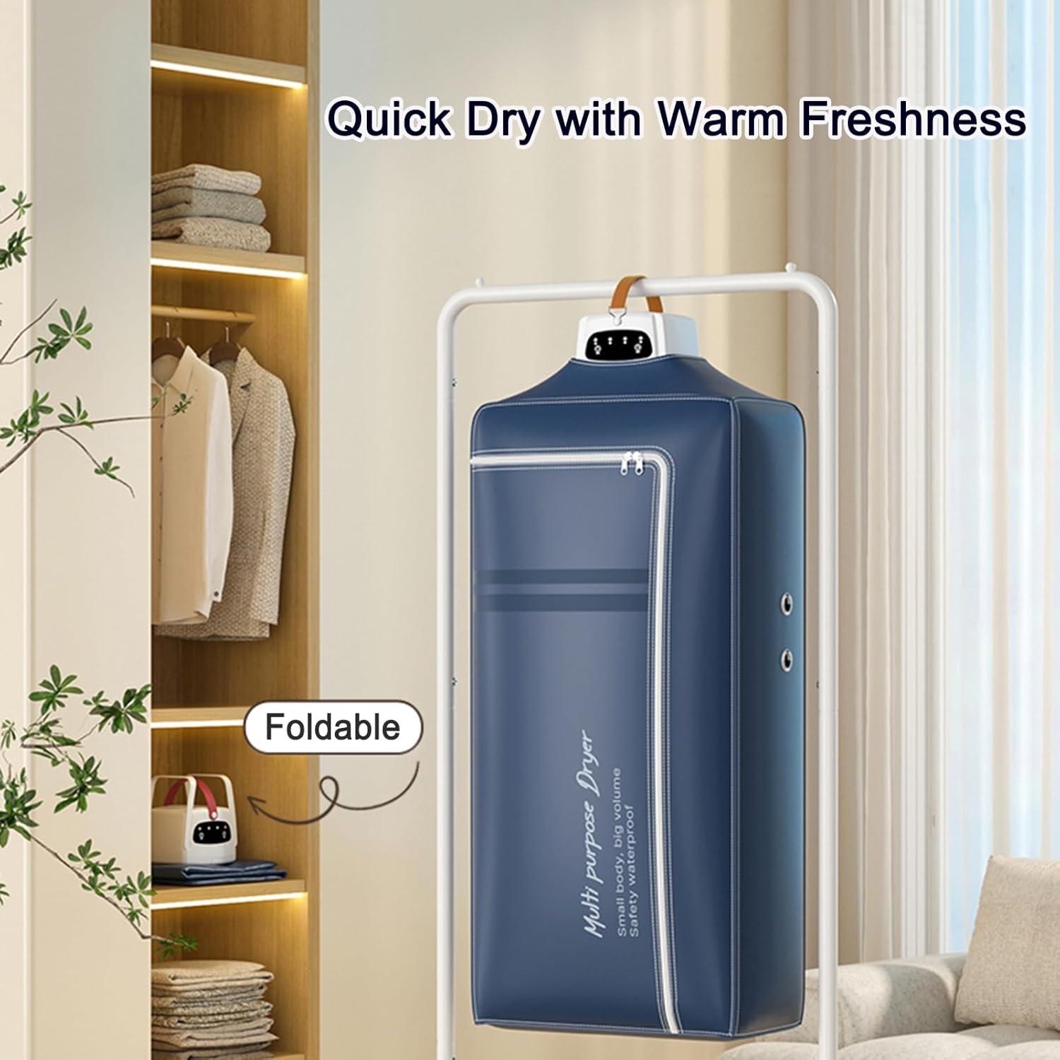 Secadora de Ropa Portátil MITNOTY BK-G9, 600W, 9 Prendas