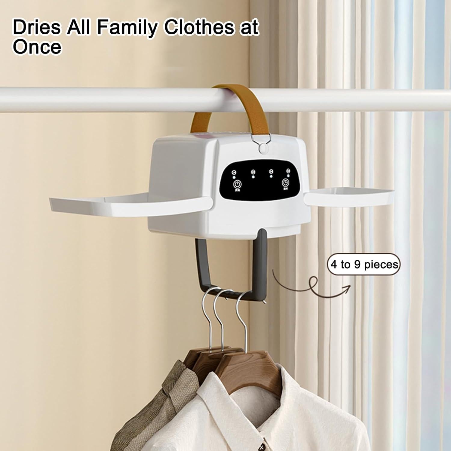 Secadora de Ropa Portátil MITNOTY BK-G9, 600W, 9 Prendas