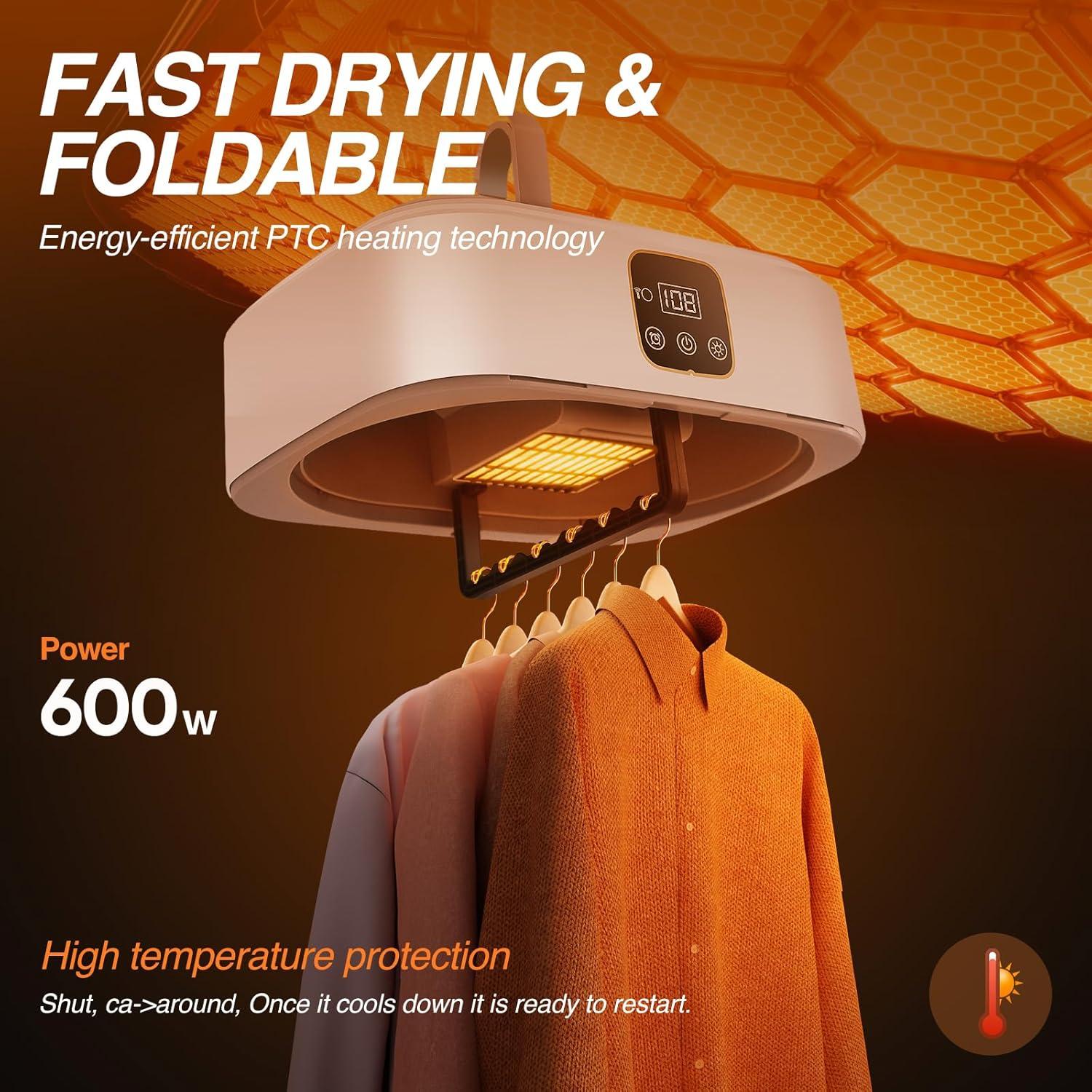 Secadora de Ropa Portátil HavRixor GYJ-001-WB1 10 kg Compacta