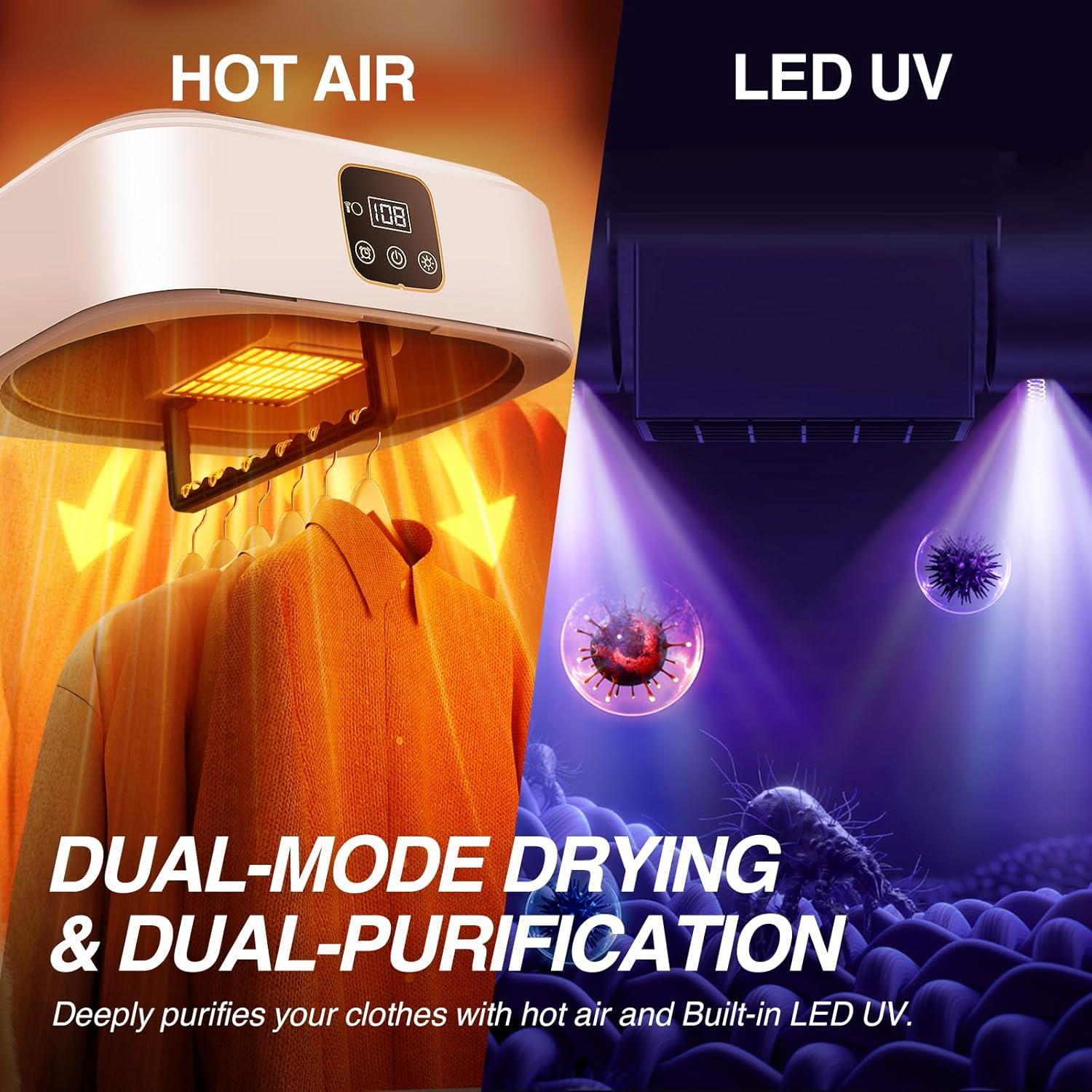 Secadora de Ropa Portátil HavRixor GYJ-001-WB1 10 kg Compacta