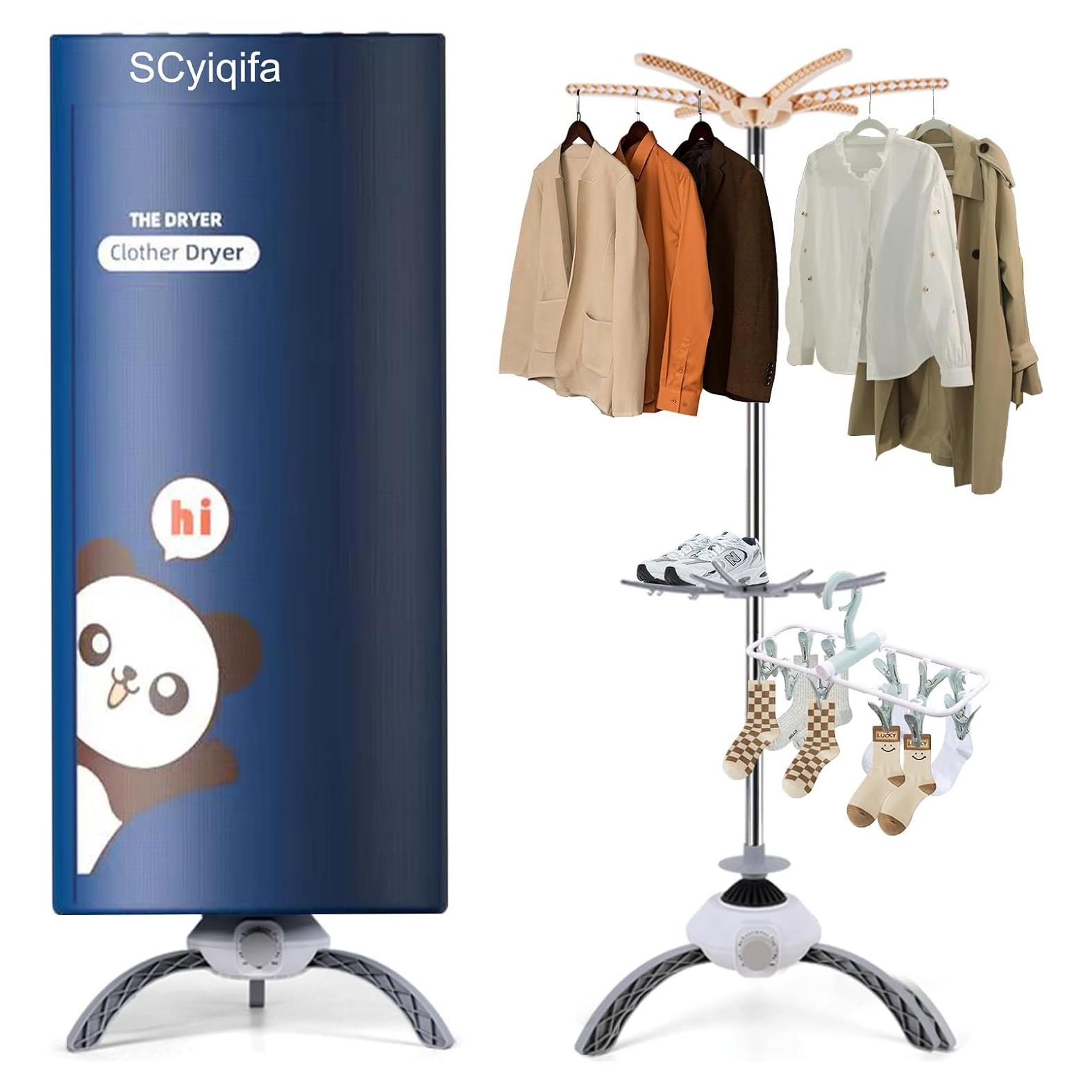 Secadora de Ropa Portátil SCyiqifa 30 kg Plegable Azul