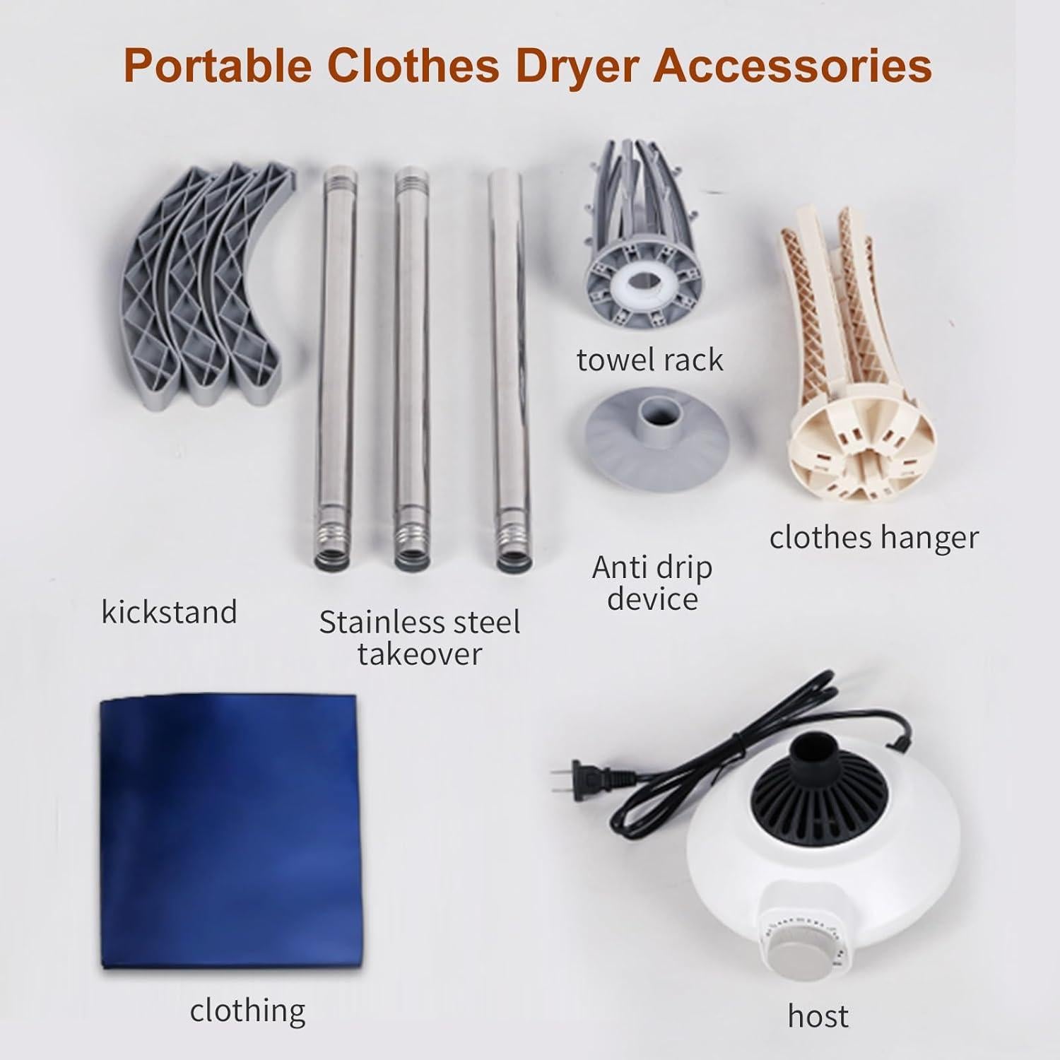 Secadora de Ropa Portátil SCyiqifa 30 kg Plegable Azul