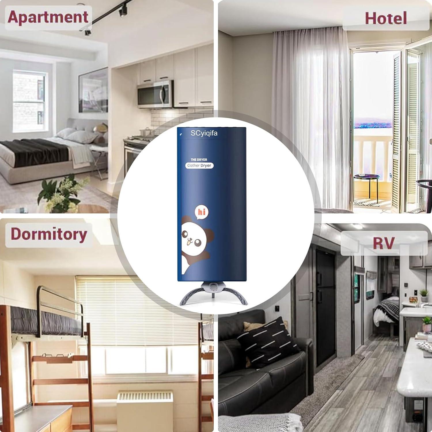 Secadora de Ropa Portátil SCyiqifa 30 kg Plegable Azul