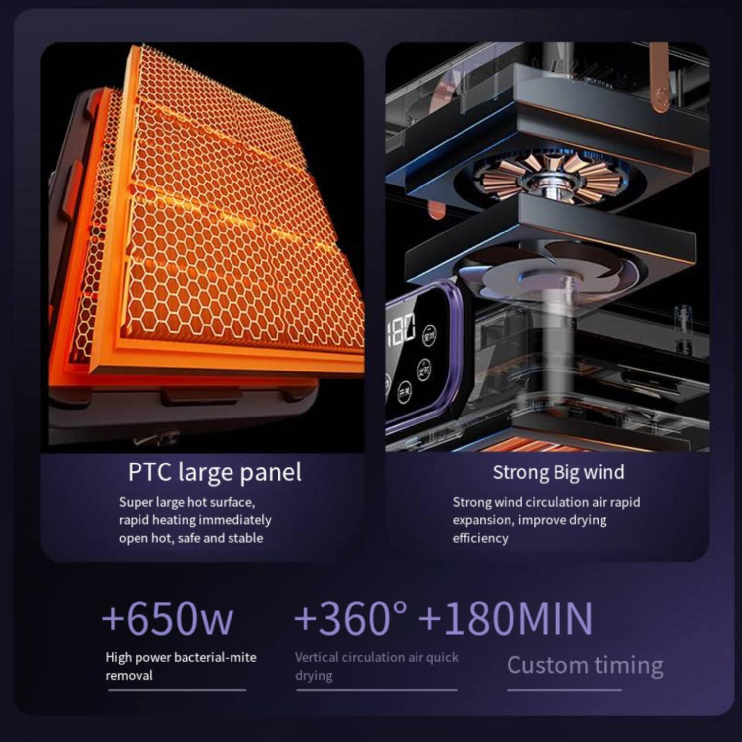 Secadora de Ropa Portátil DJ.KEKAO 20KG 650W Pantalla Táctil