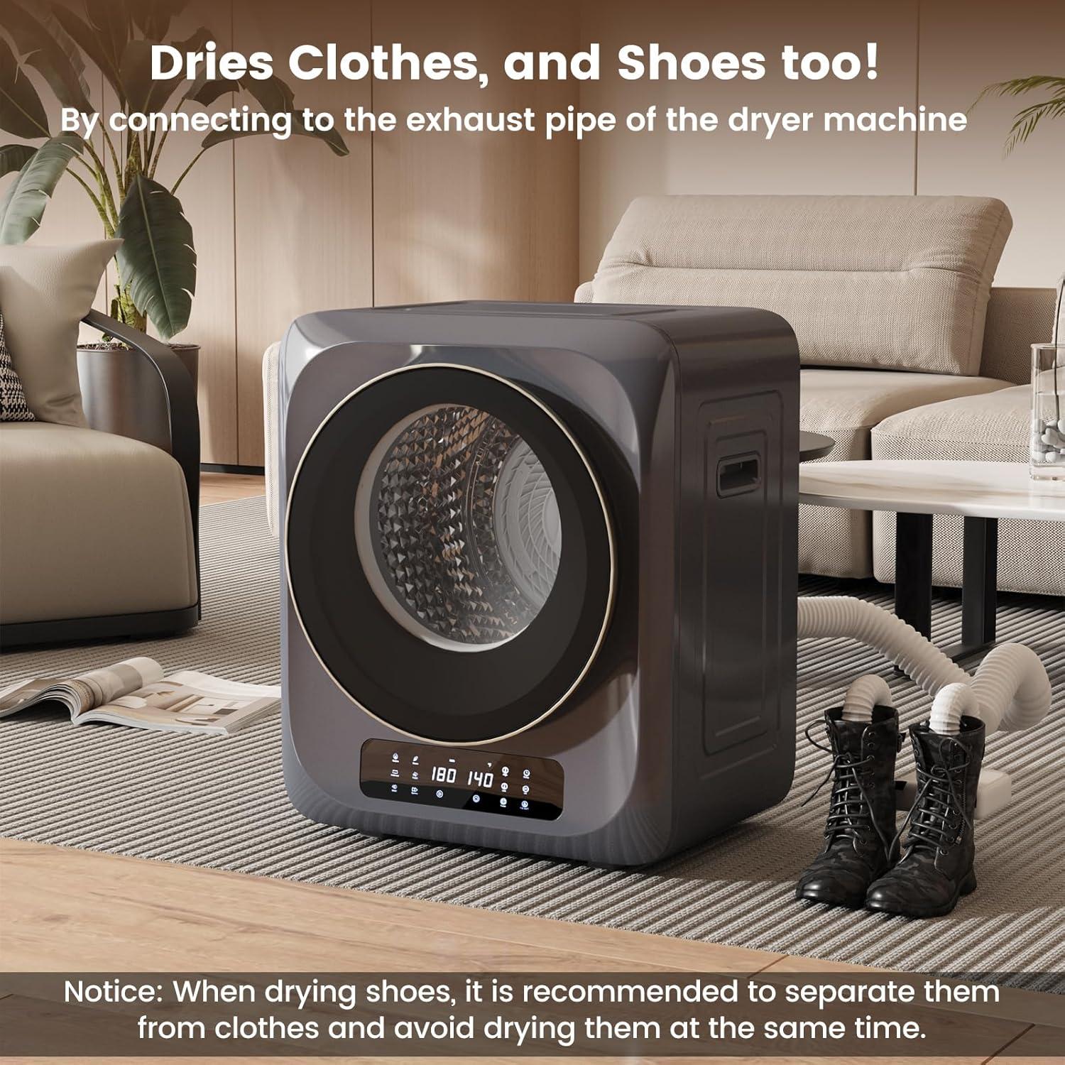 Secadora Portátil VCJ 12lbs 850W con 6 Modos y Temporizador