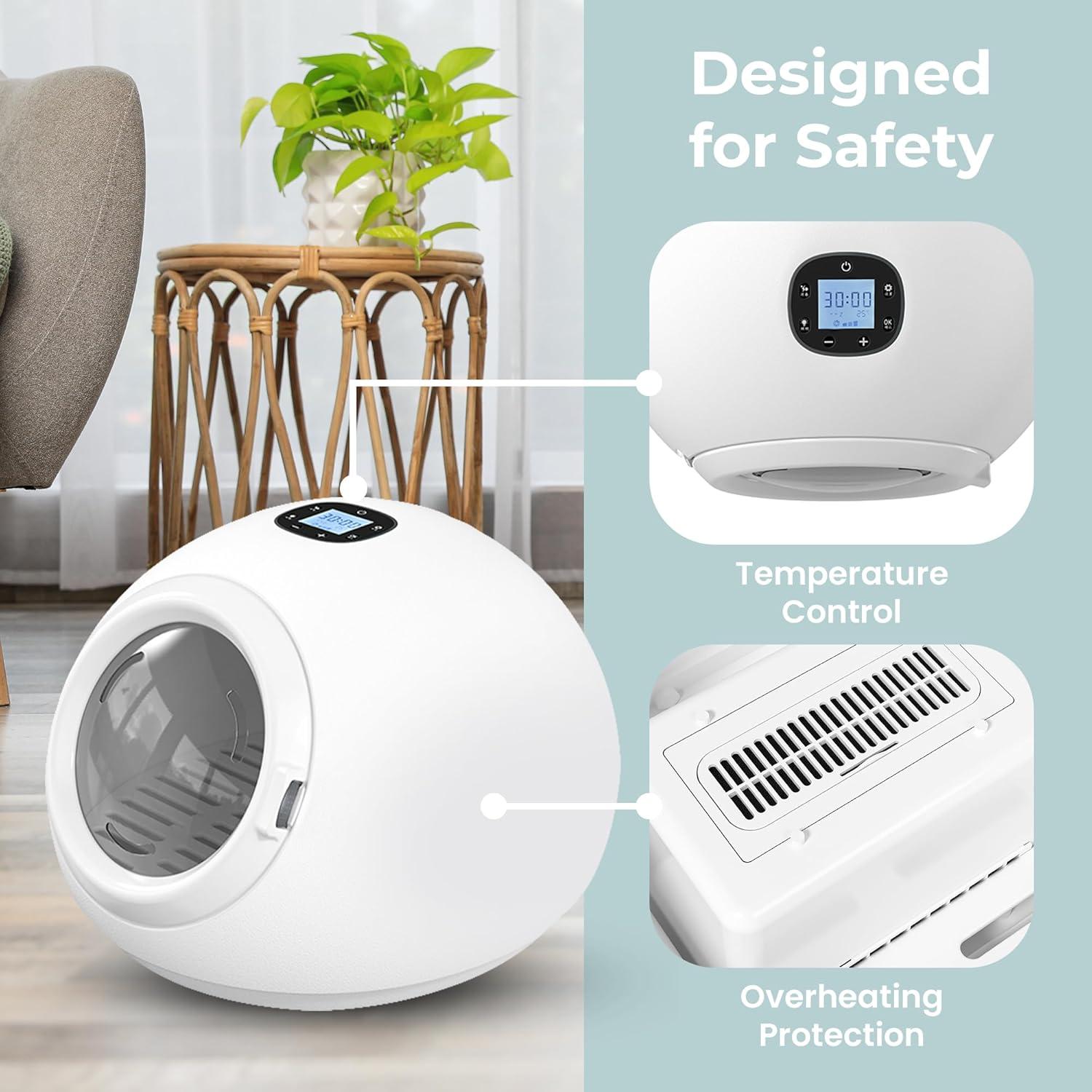 Caja de Secado Inteligente para Mascotas 55L - Control de Temperatura