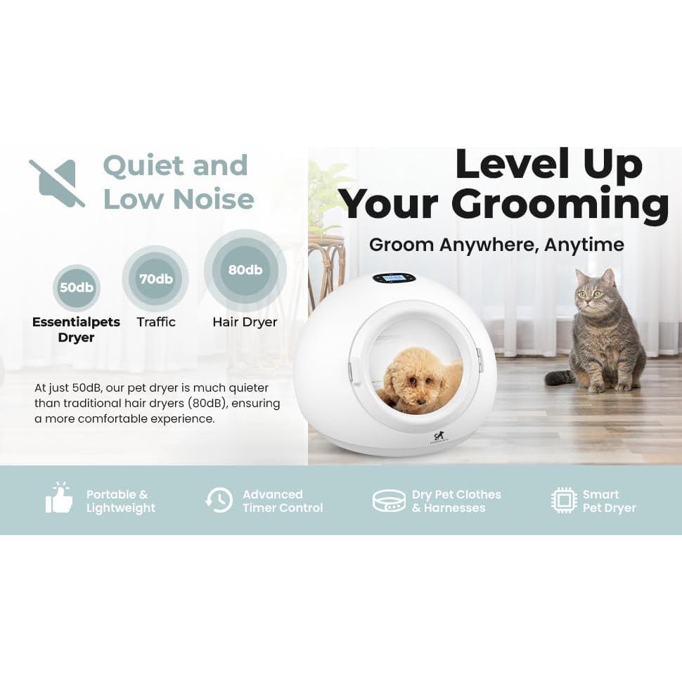 Caja de Secado Inteligente para Mascotas 55L - Control de Temperatura