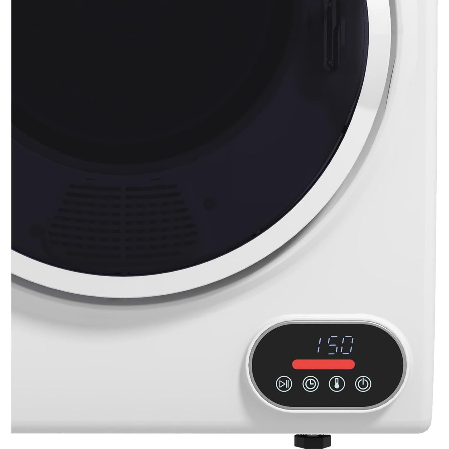 Secadora de Ropa Portátil HOMCOM 1.5 Pies Cúbicos Blanca