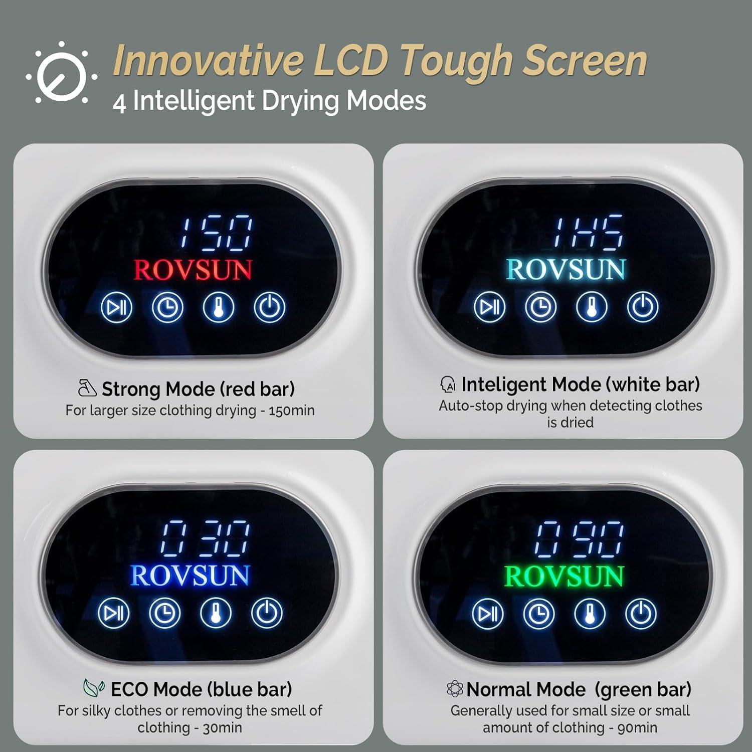 Combo Lavadora y Secadora ROVSUN 17.6lbs y 4.54kg Portátil