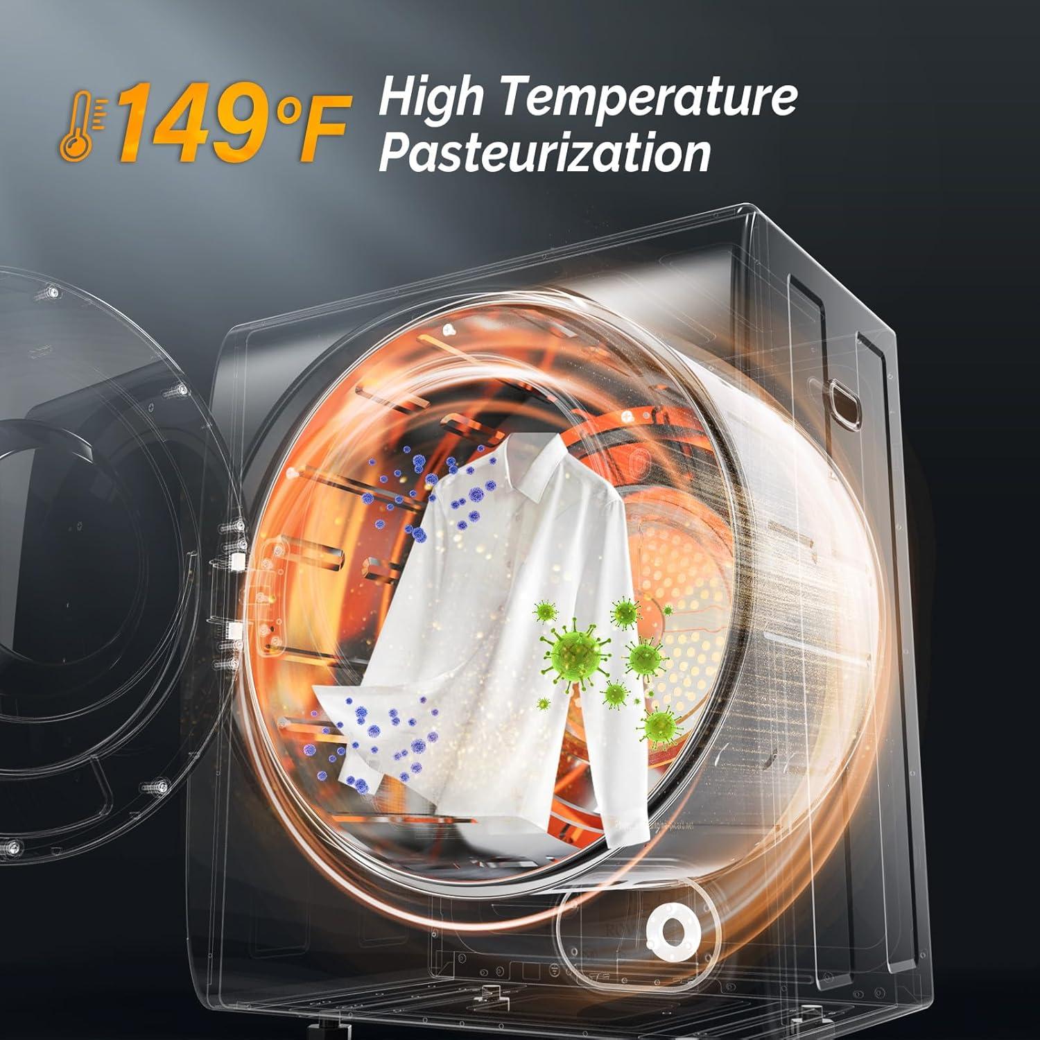 Combo Lavadora y Secadora ROVSUN 17.6lbs y 4.54kg Portátil