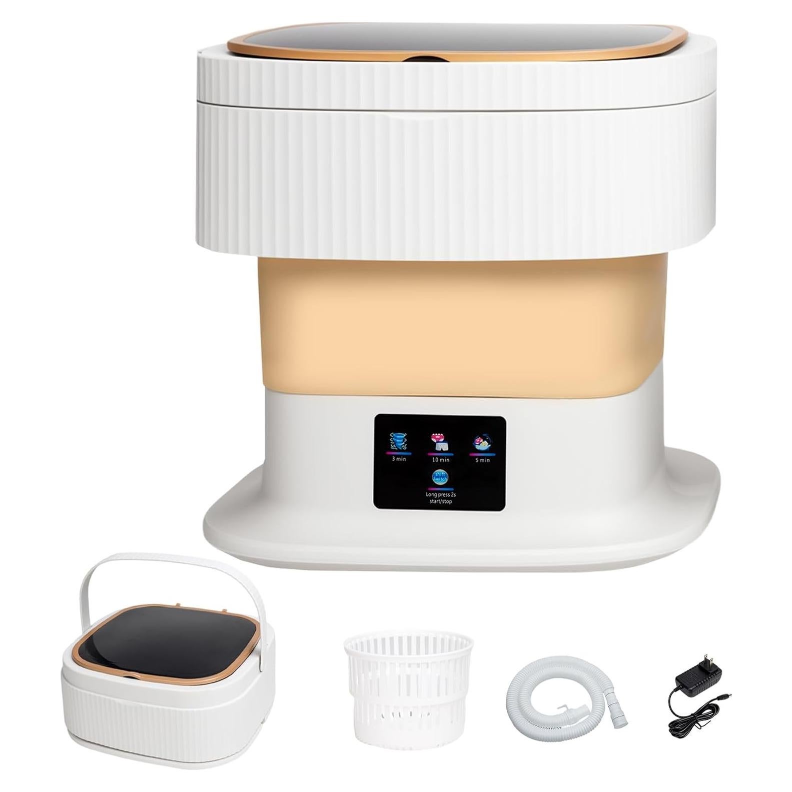 Lavadora Portátil AMZNR A 16L Caqui Compacta y Plegable