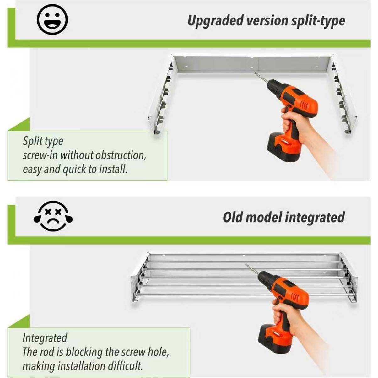 Estante Plegable para Secar Ropa ZdwCyl 81 cm Blanco Acero