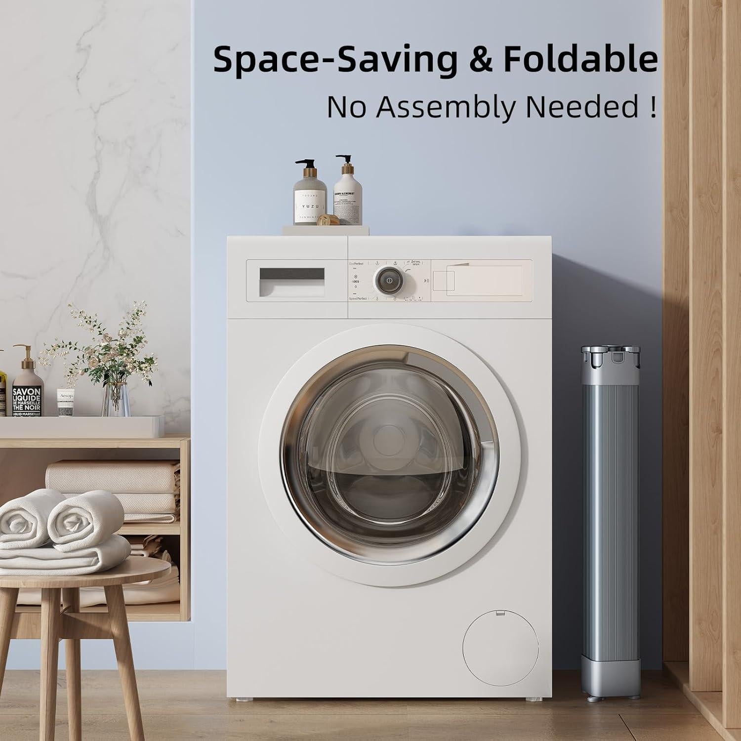 Perchero Plegable BIREN para Secar Ropa 177.8 cm Gris