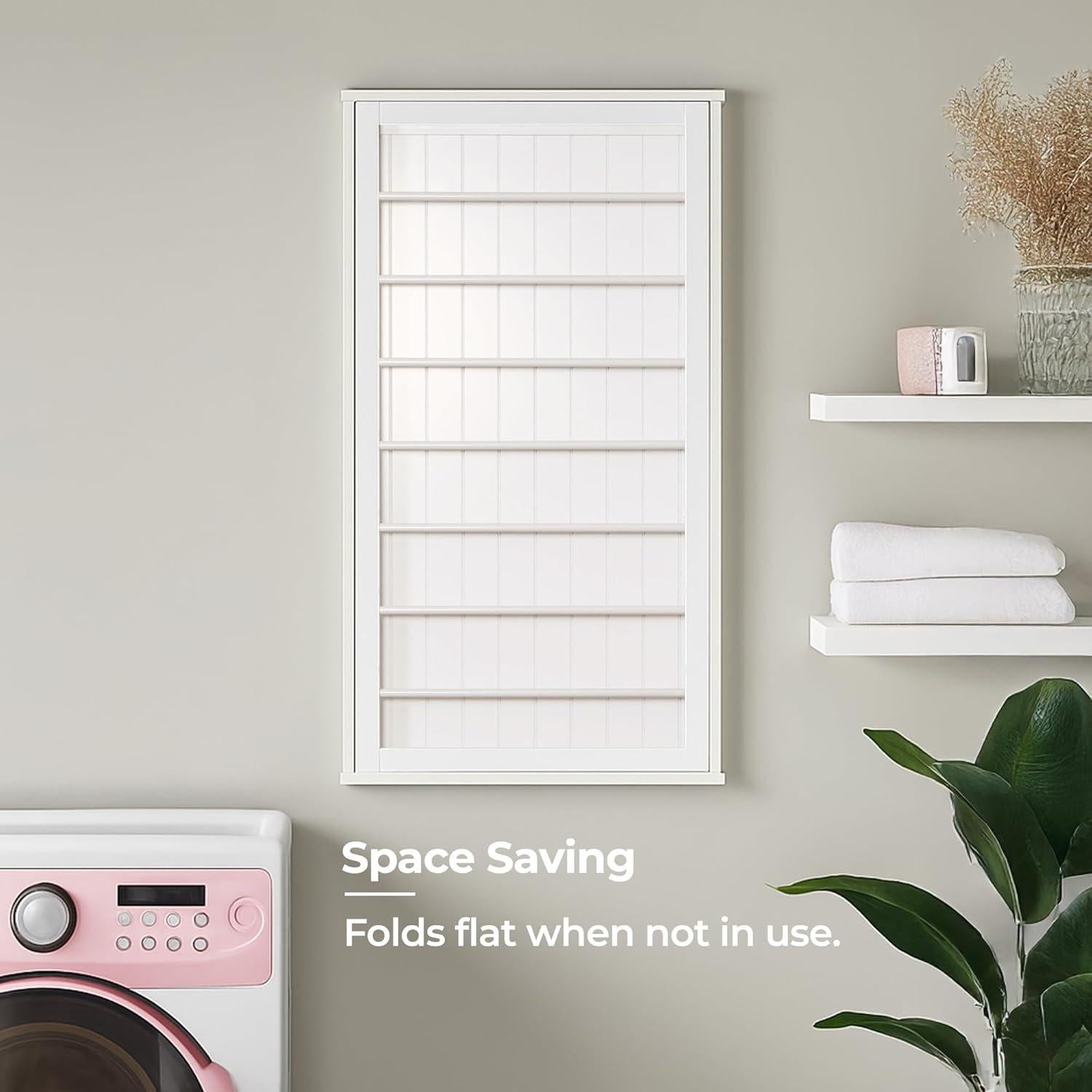 Rack de Secado de Ropa Montado en Pared Honey-Can-Do 106.68cm