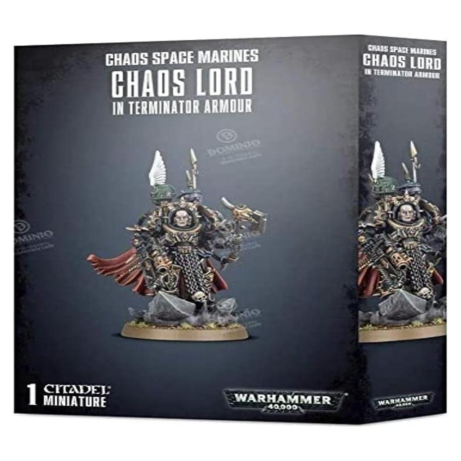 Miniatura Games Workshop Warhammer 40k Señor del Caos en Armadura de Terminator
