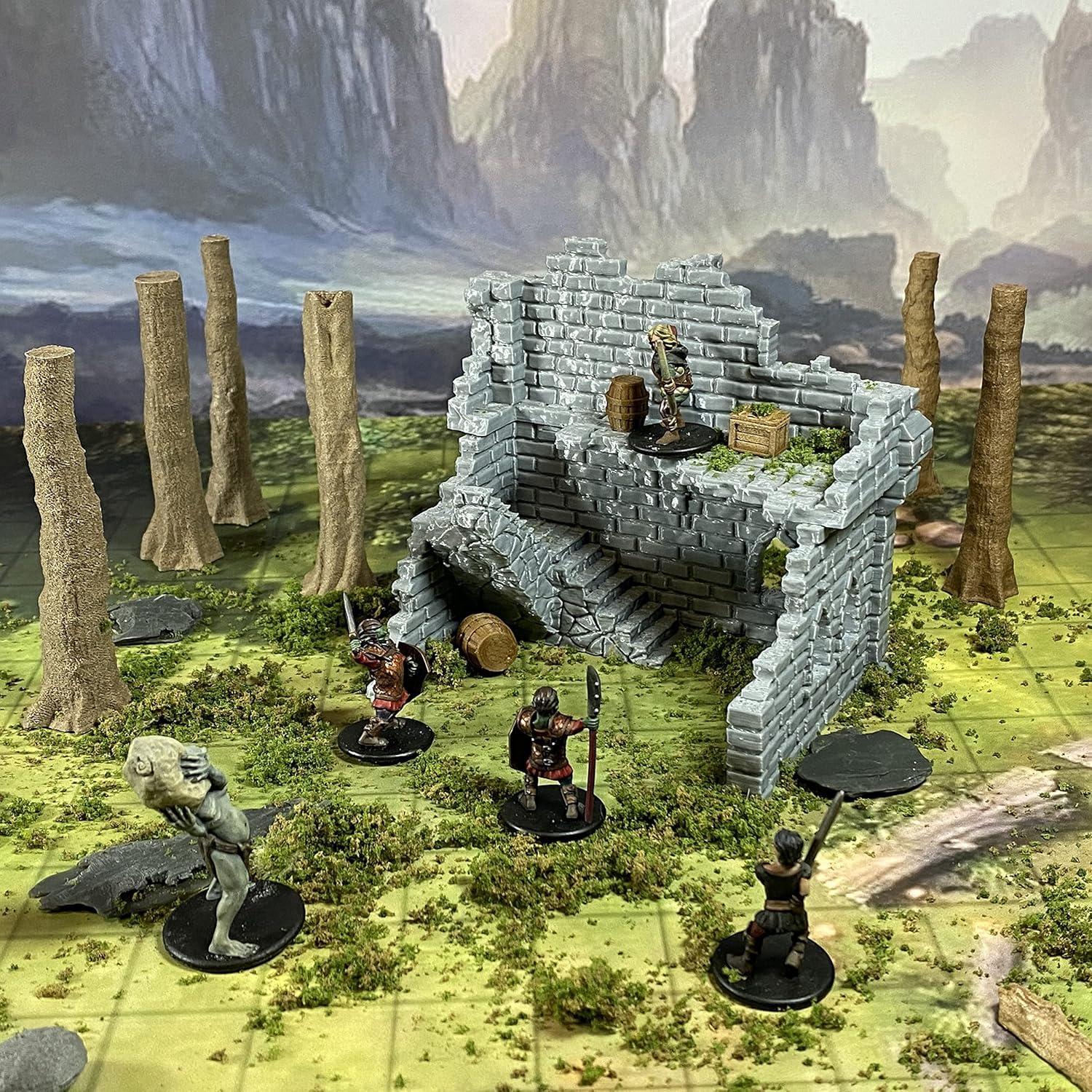 Conjunto de Ruinas de Edificios 3B Extruded Gaming