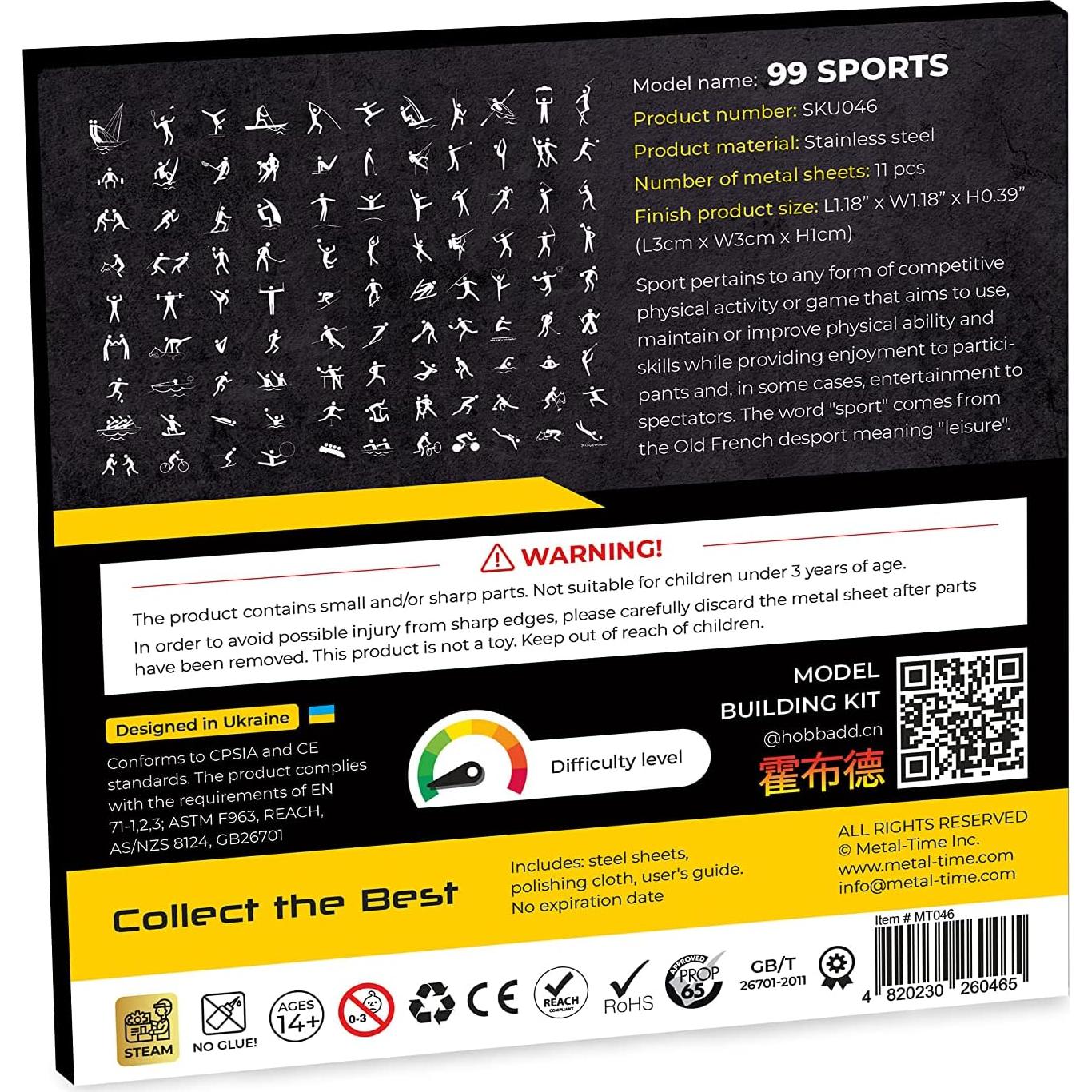 Figuras Miniatura de Metal 99 Deportes Metal-Time