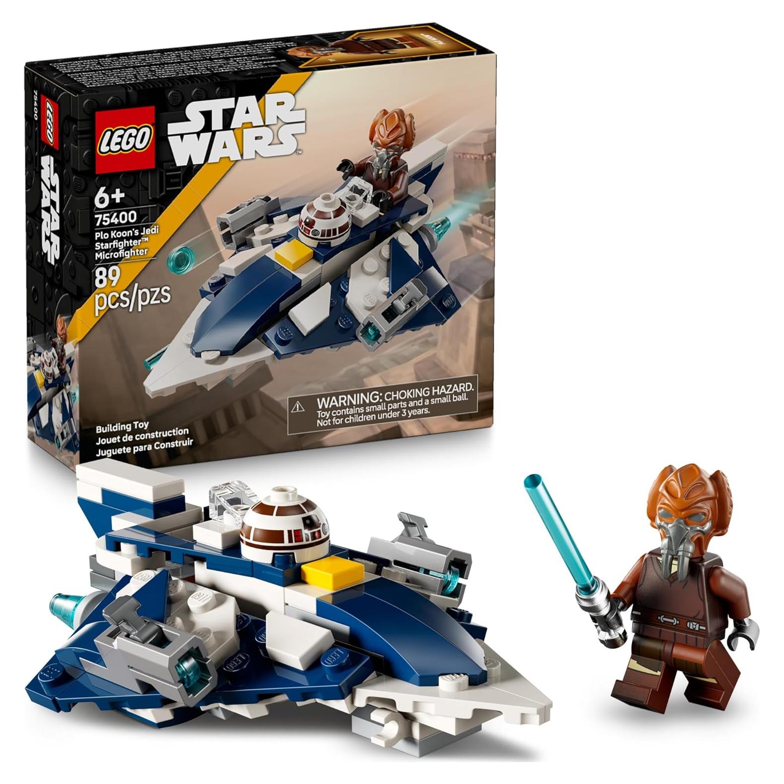LEGO Star Wars Caza Estelar Jedi Plo Koon Microfighter 89 Piezas